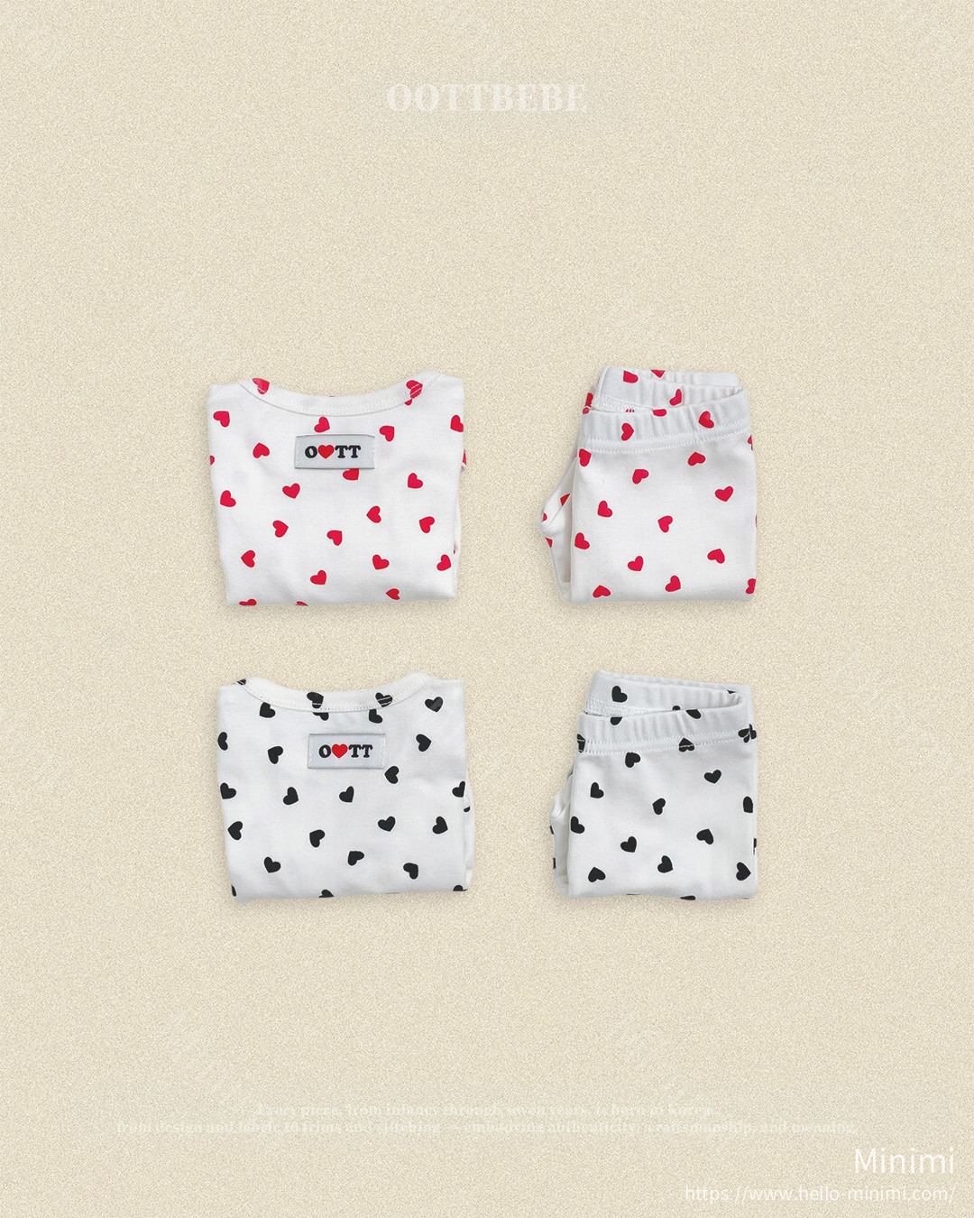oott bebe Petite Heart Loungewear 細節圖 13