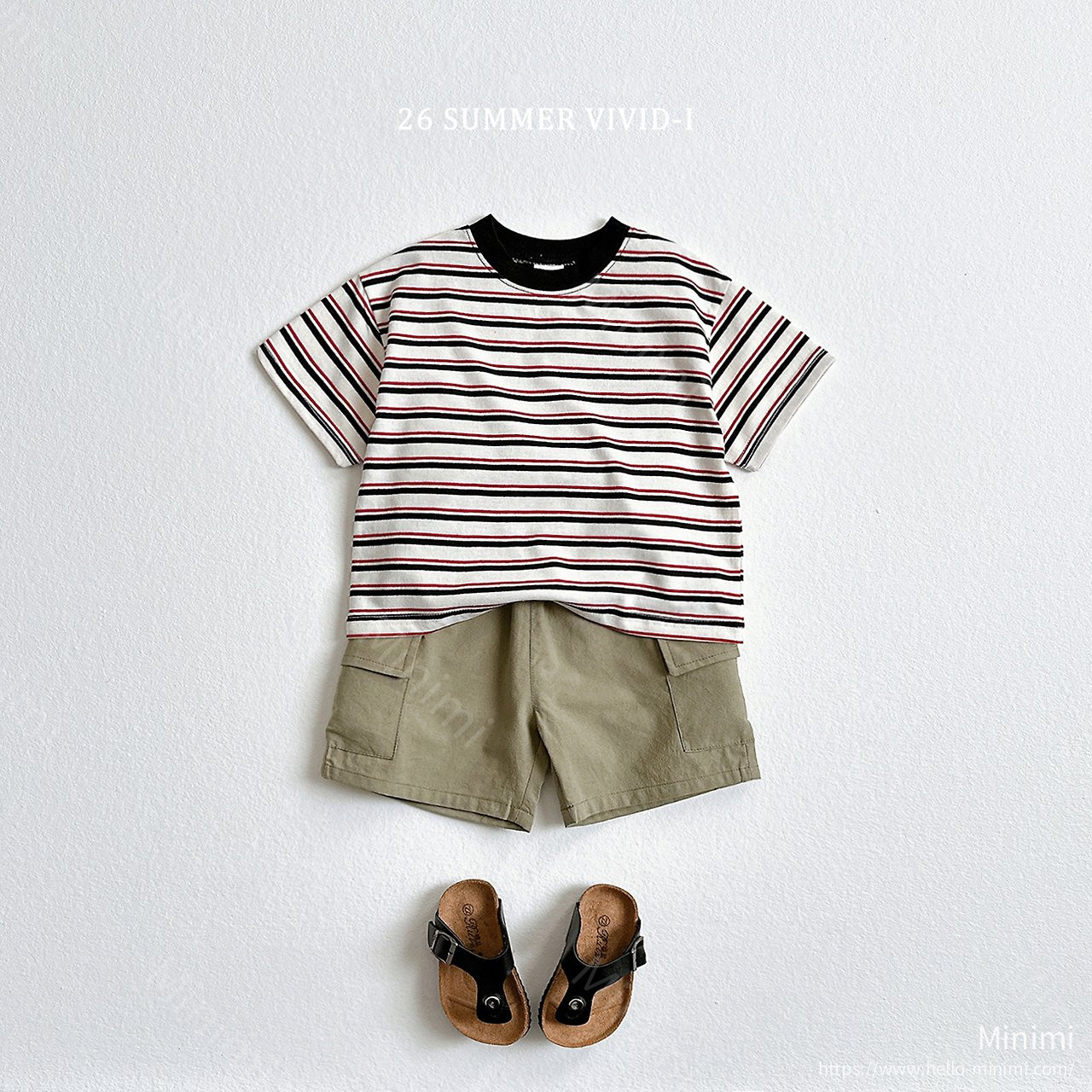VIVID-I Heart Smile Striped T-Shirt 細節圖 16