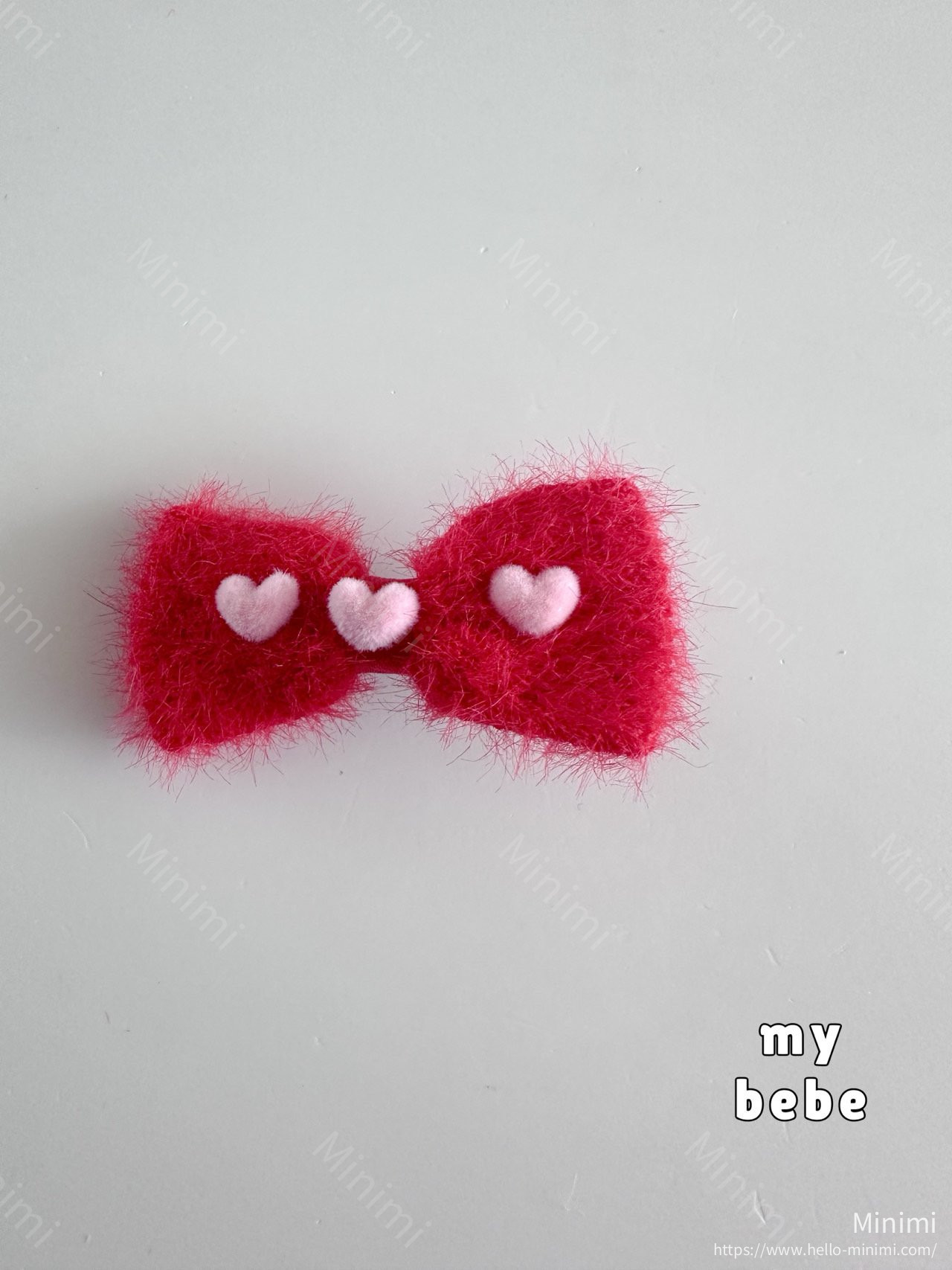 my_bébé Angora Ribbon Hairpin Set 細節圖 6