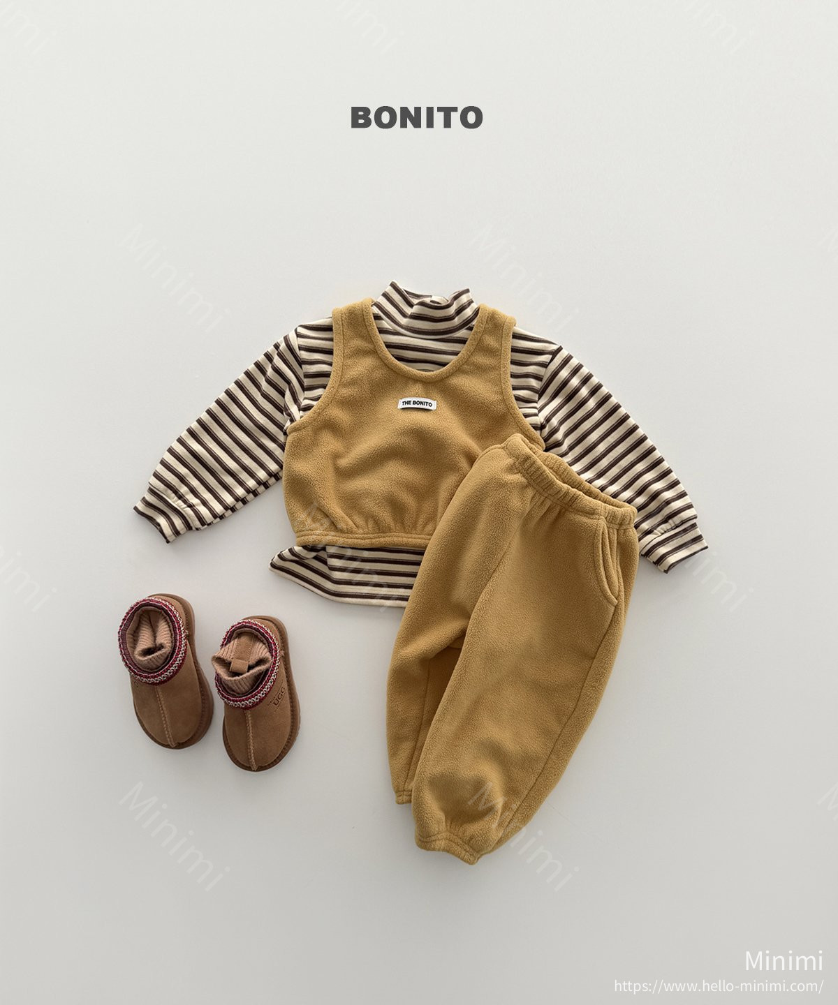 BONITO Retro Loose Stripe Turtleneck 細節圖 11