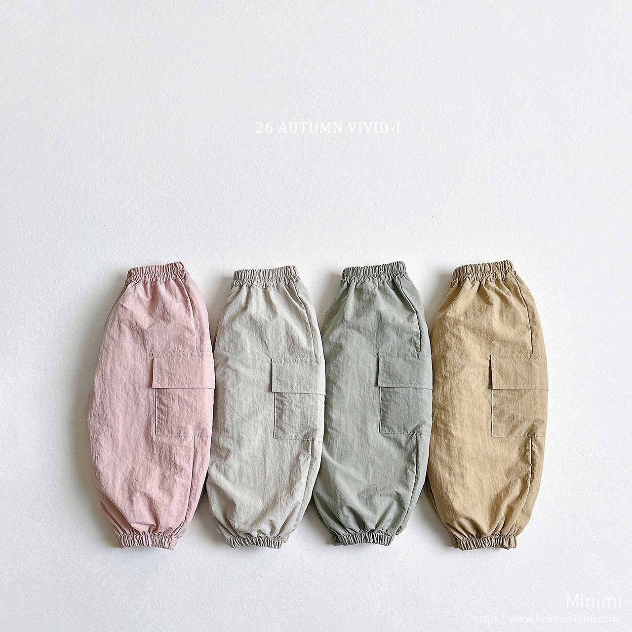 VIVID-I Cargo Parachute Jogger 韓國童裝現貨