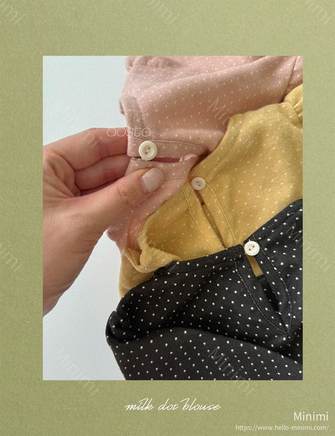 Aosta atelier Milk Dot Blouse 細節圖 22