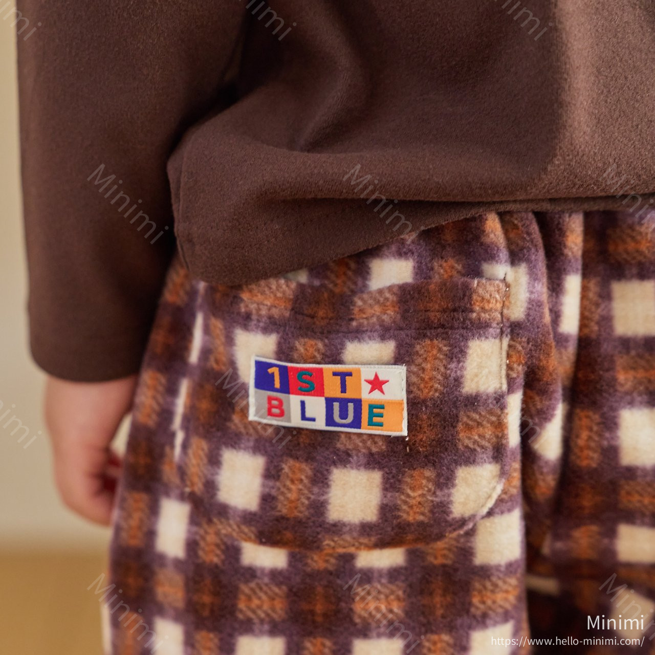1st BLUE Check Fleece Pants 細節圖 7