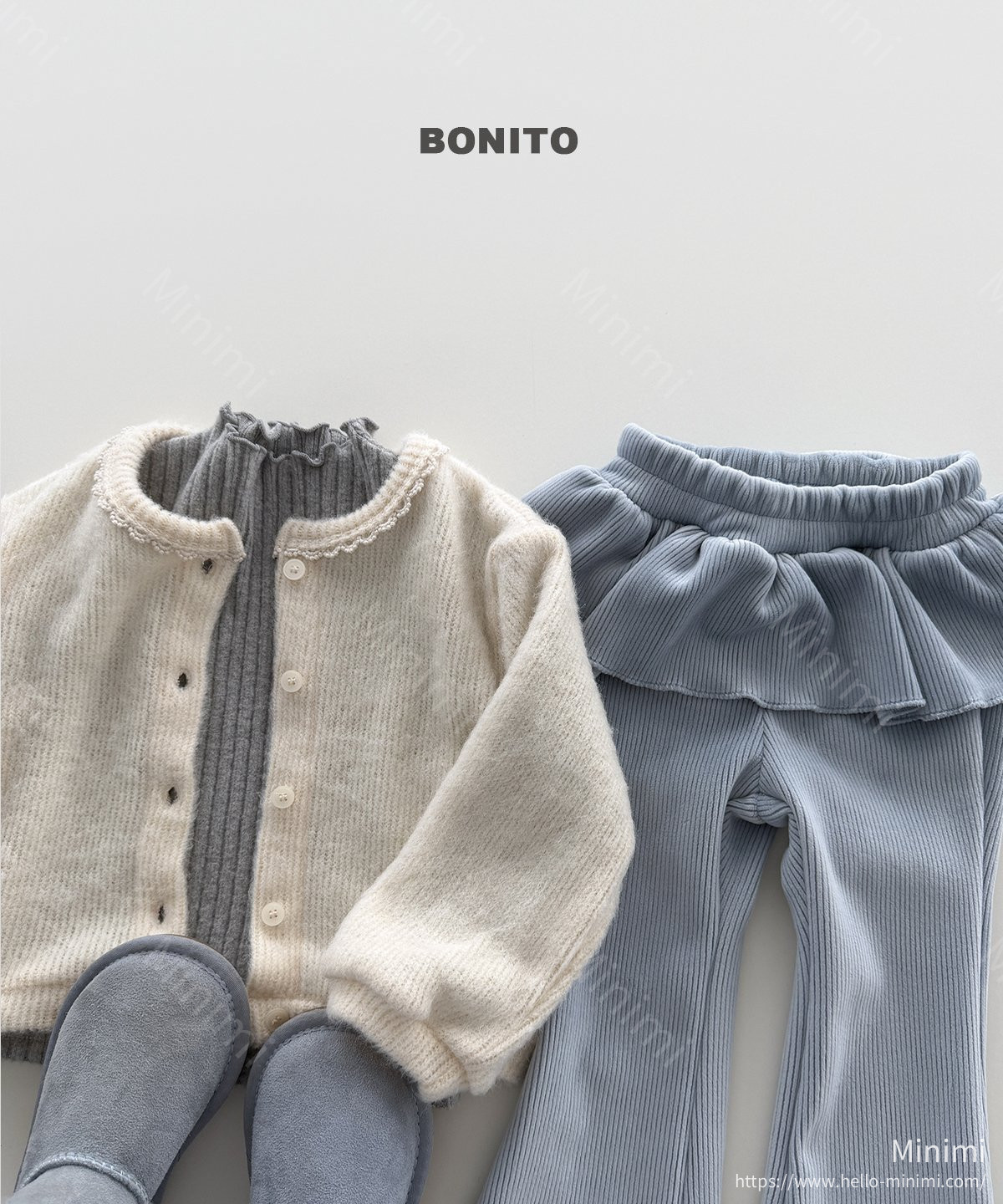 BONITO Velour Frill Bootcut Pants 細節圖 12