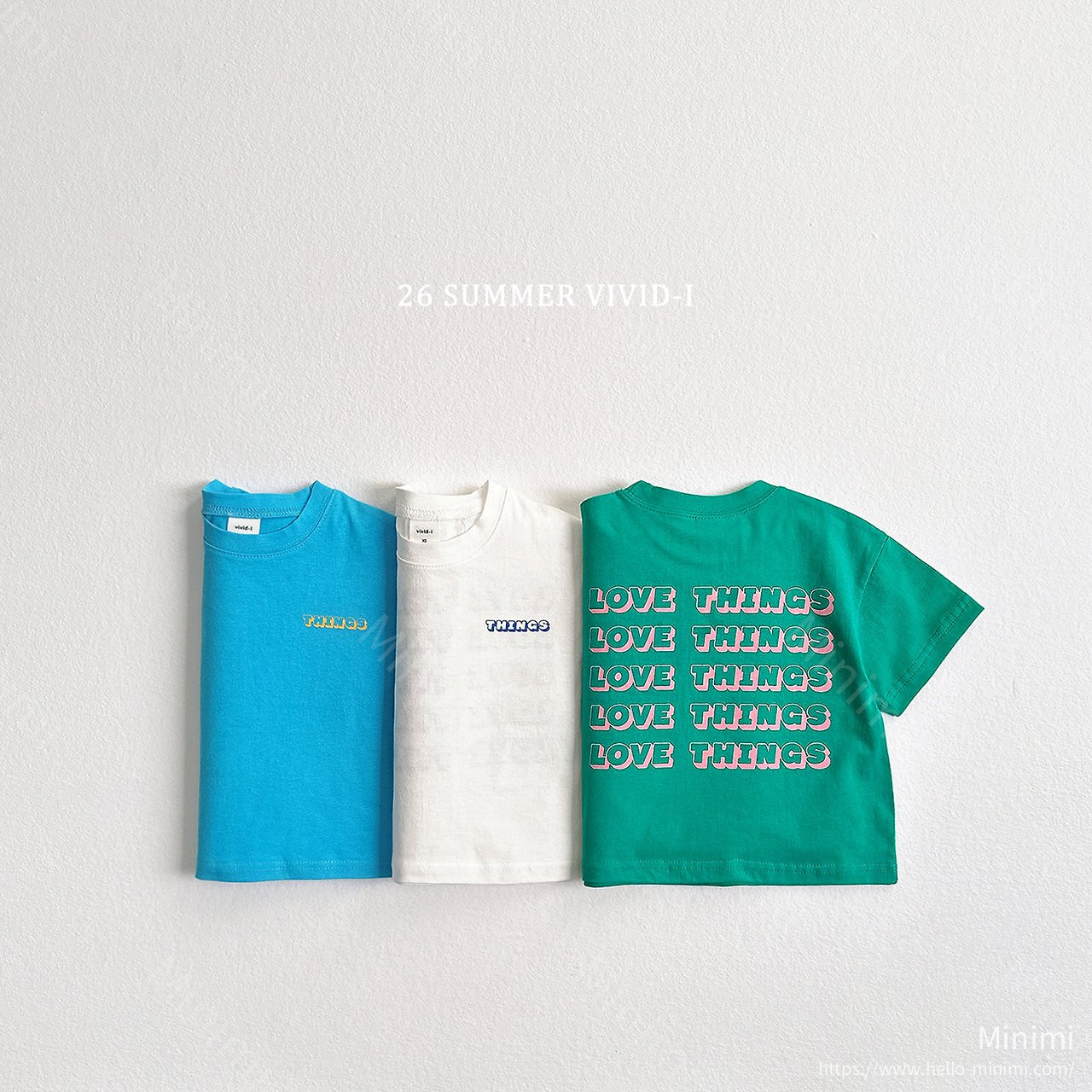 VIVID-I Love Things T-Shirt - 韓國童裝代購主圖