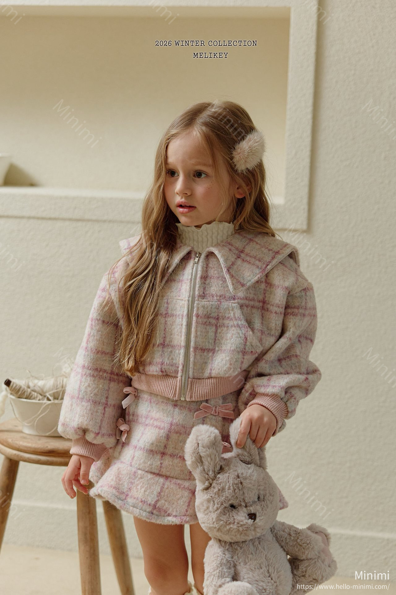 Melikey Wool Check Zip-up 細節圖 14