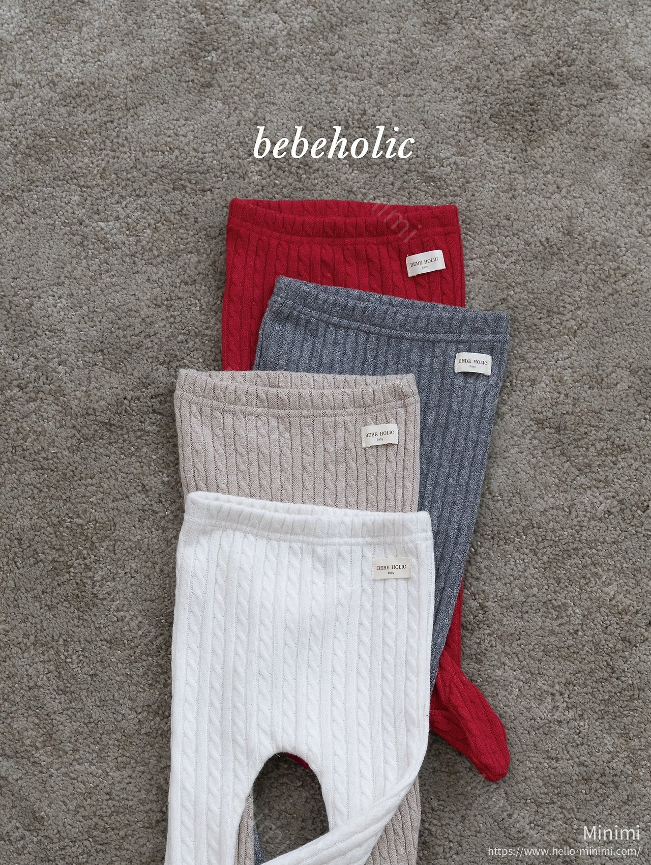 BEBEHOLIC Knit Footed Leggings 細節圖 8
