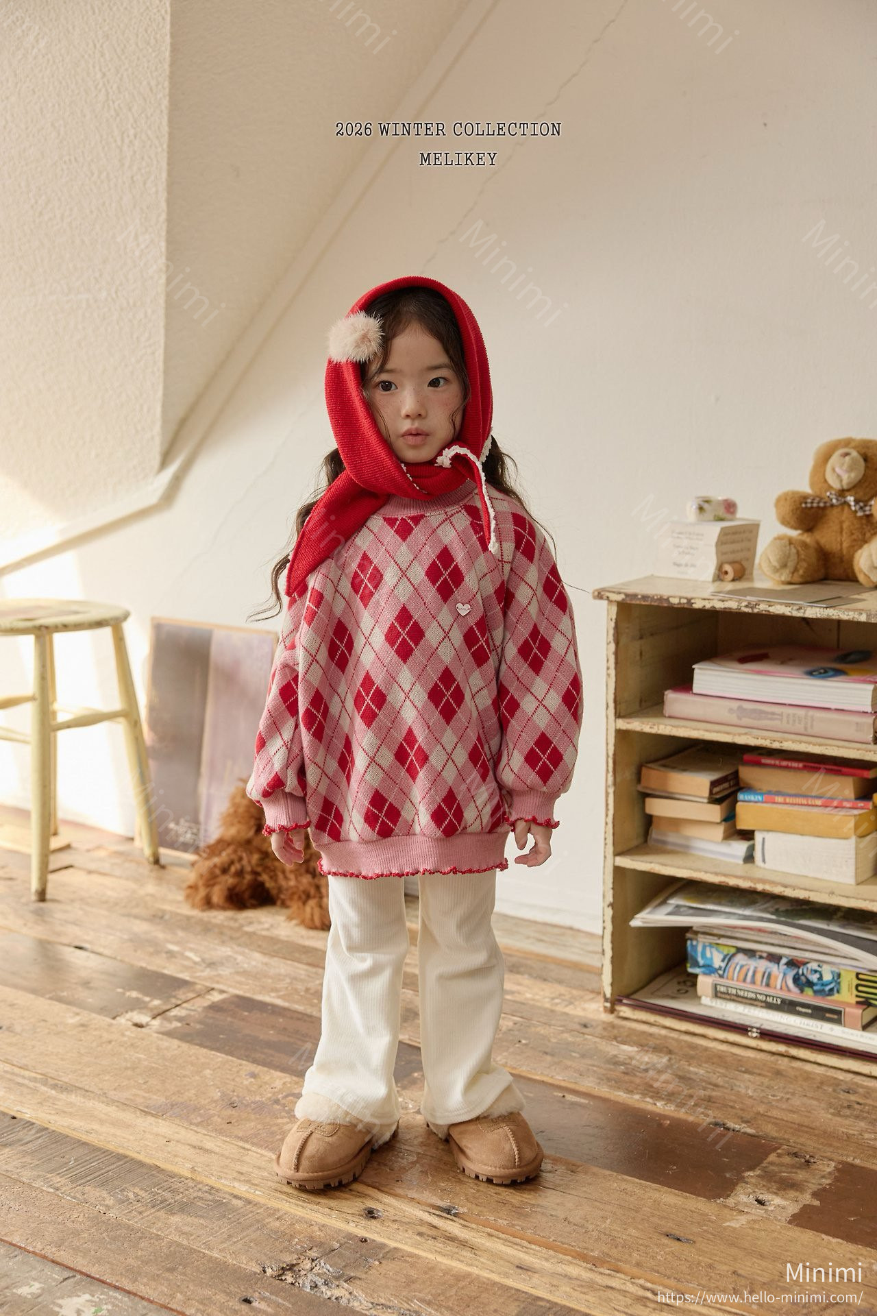 Melikey Ash Argyle Sweatshirt 細節圖 5