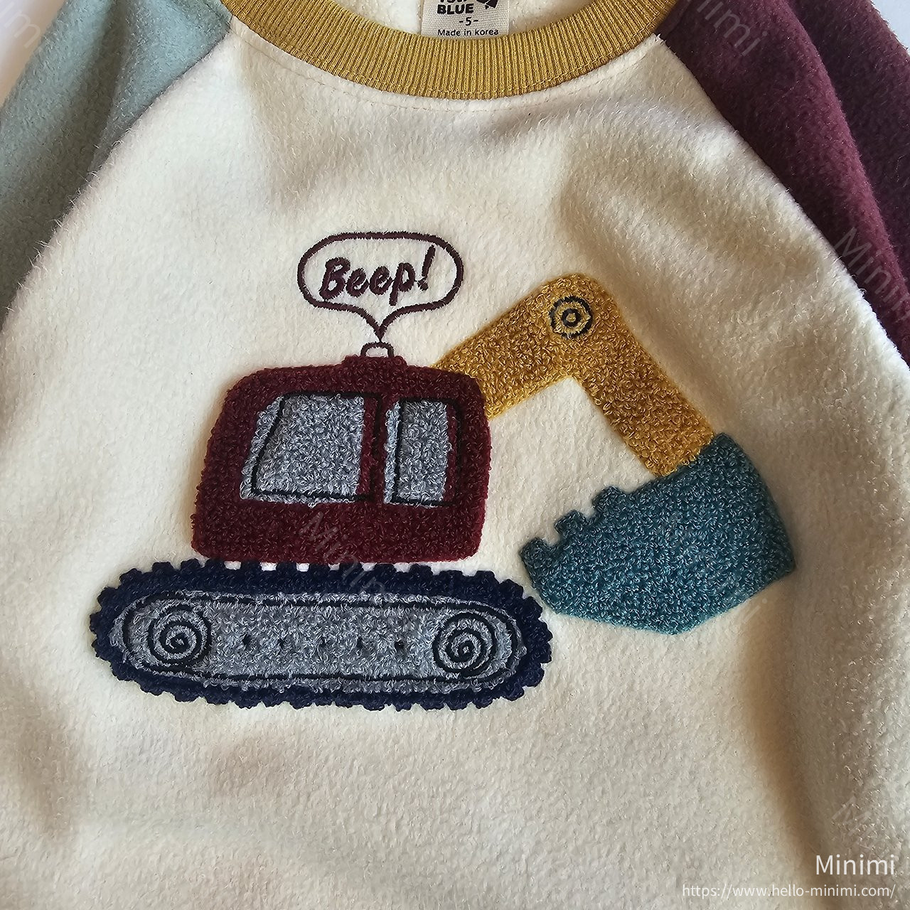 1st BLUE Boucle Car Sweatshirt 細節圖 3