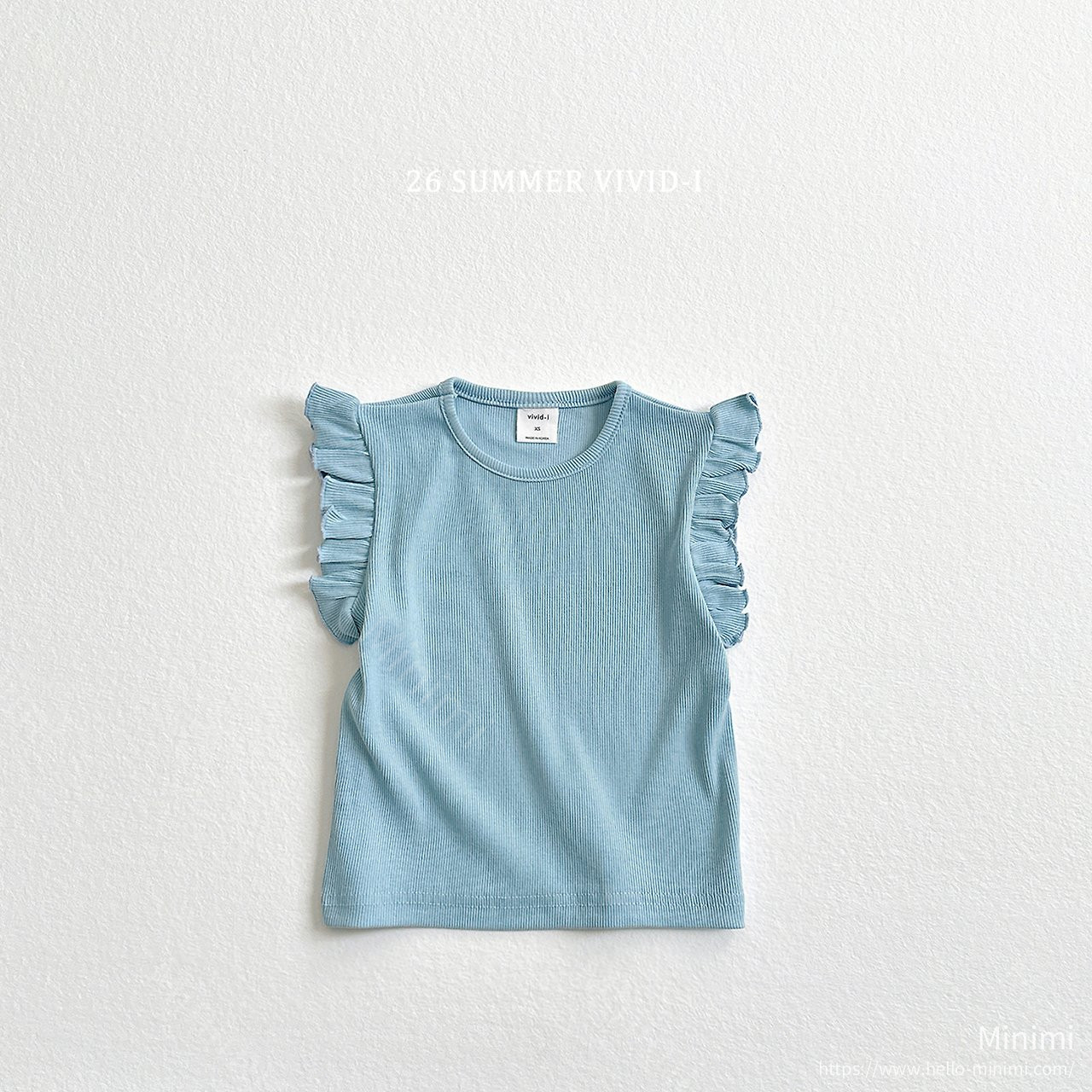 VIVID-I Ribbed Ruffle Sleeveless Top 細節圖 3