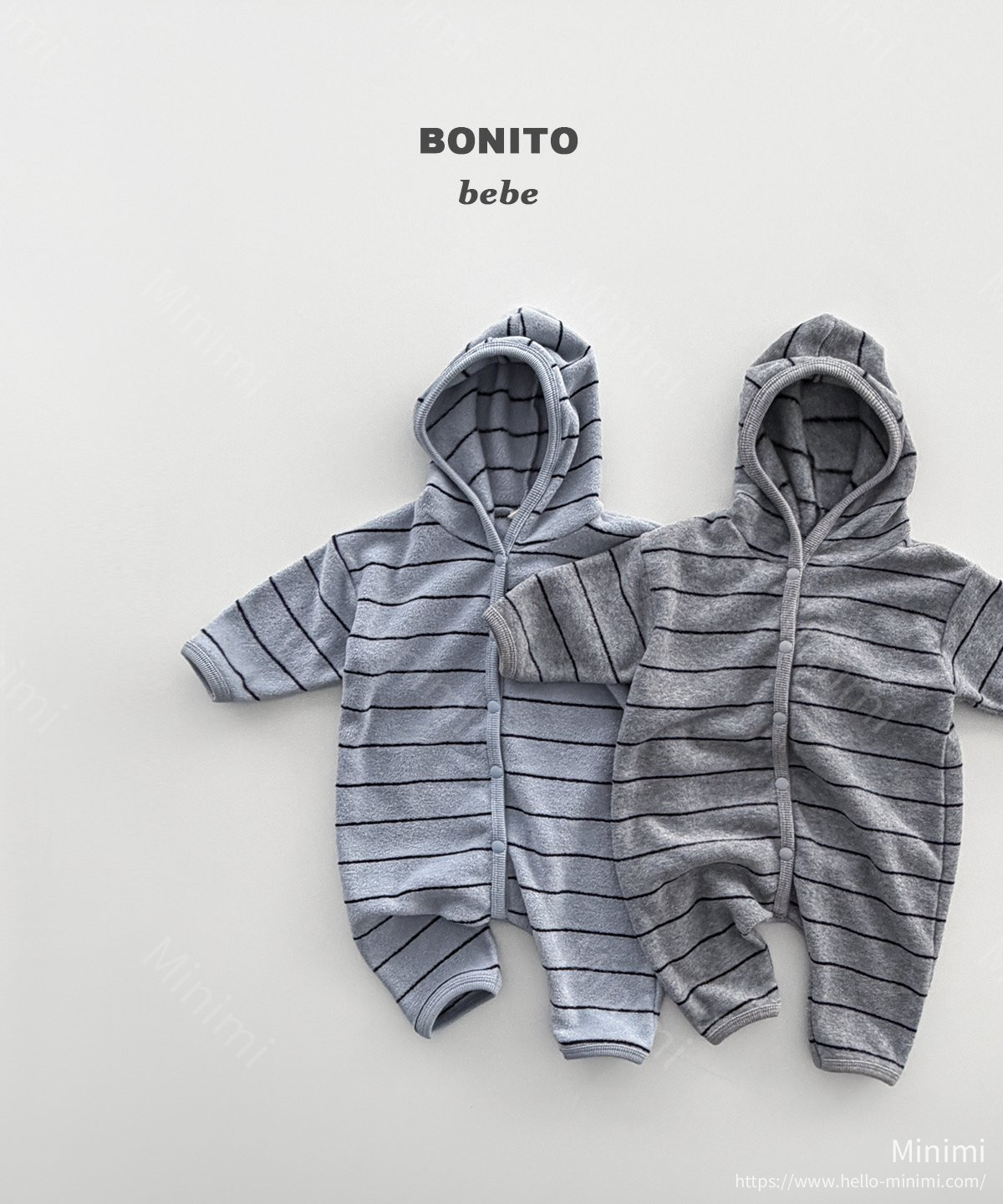 BONITO Stripe Terry Hood Suit 細節圖 1