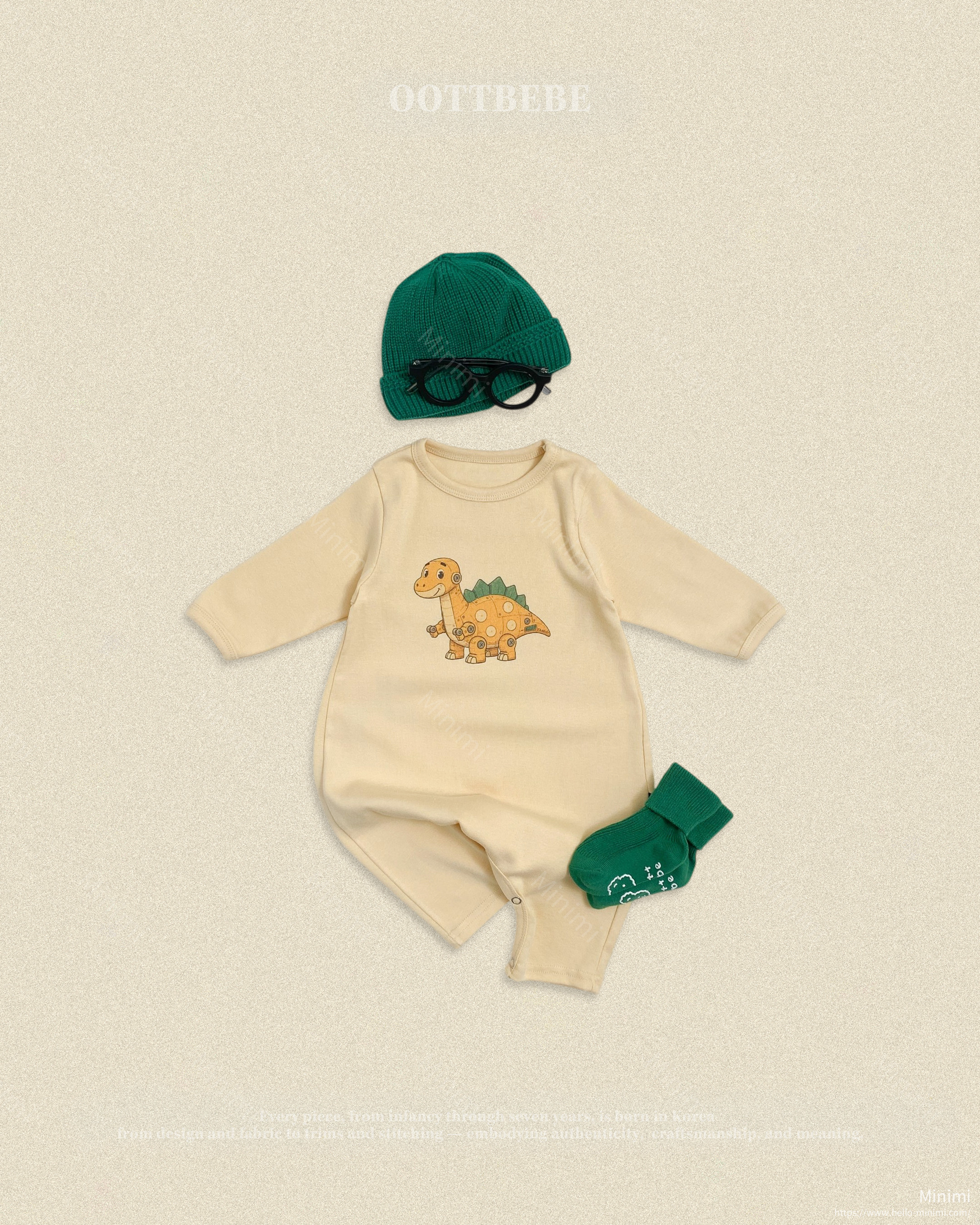 oott bebe Robot Dinosaur Full Bodysuit 細節圖 2