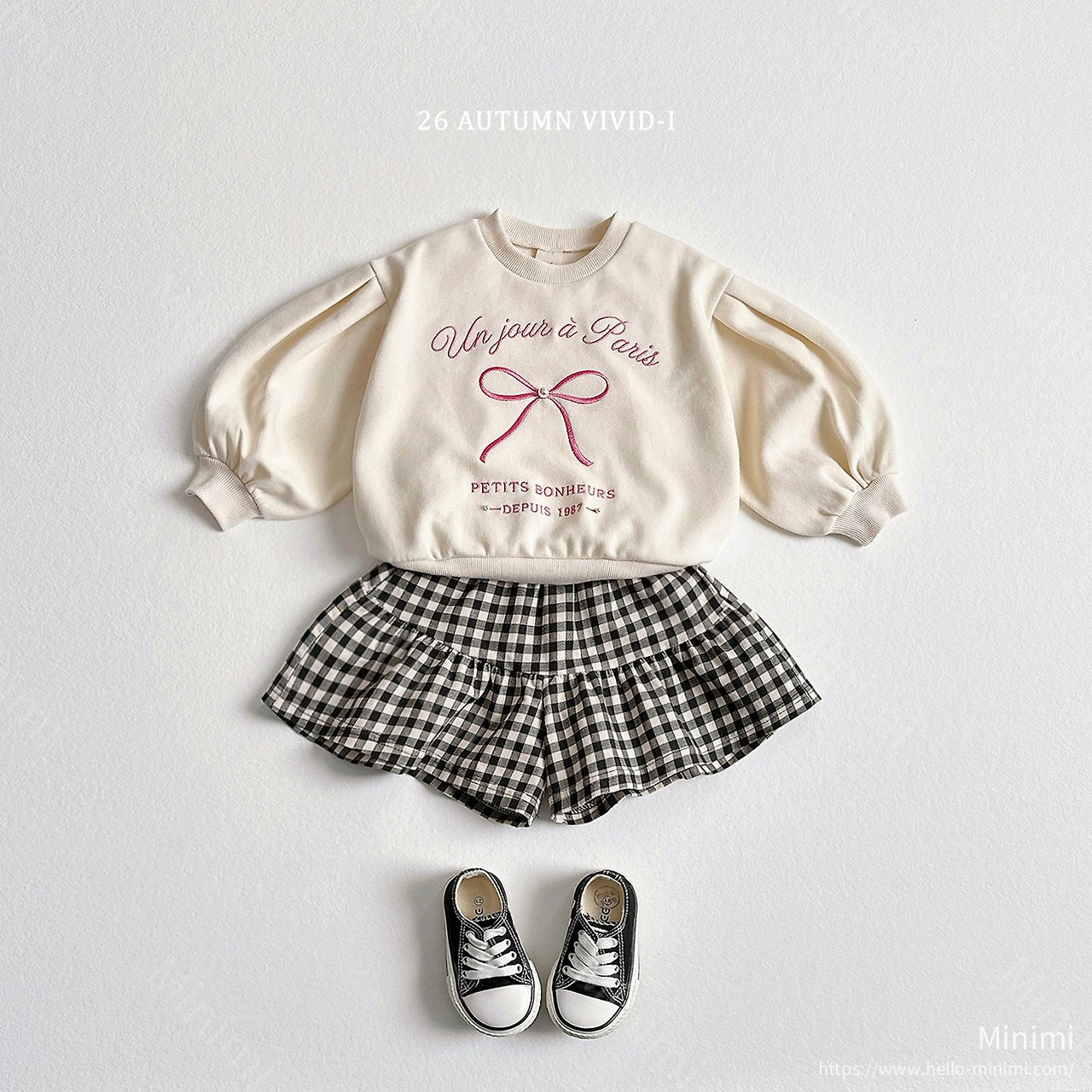 VIVID-I Ribbon Pearl Puff Sweatshirt 細節圖 12