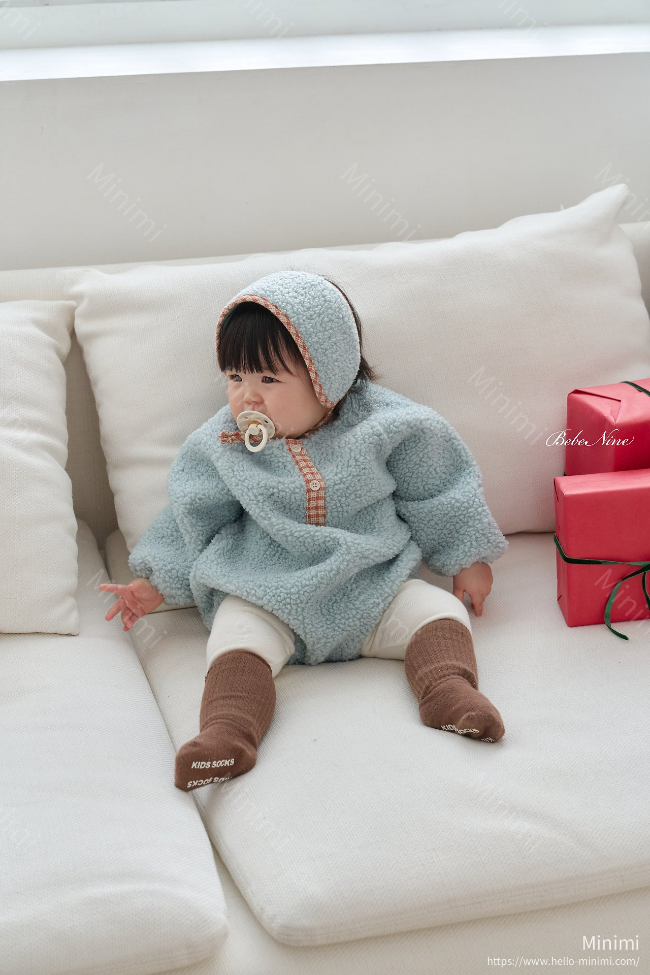 bebe nine Bichon Sweatshirt Romper 細節圖 6