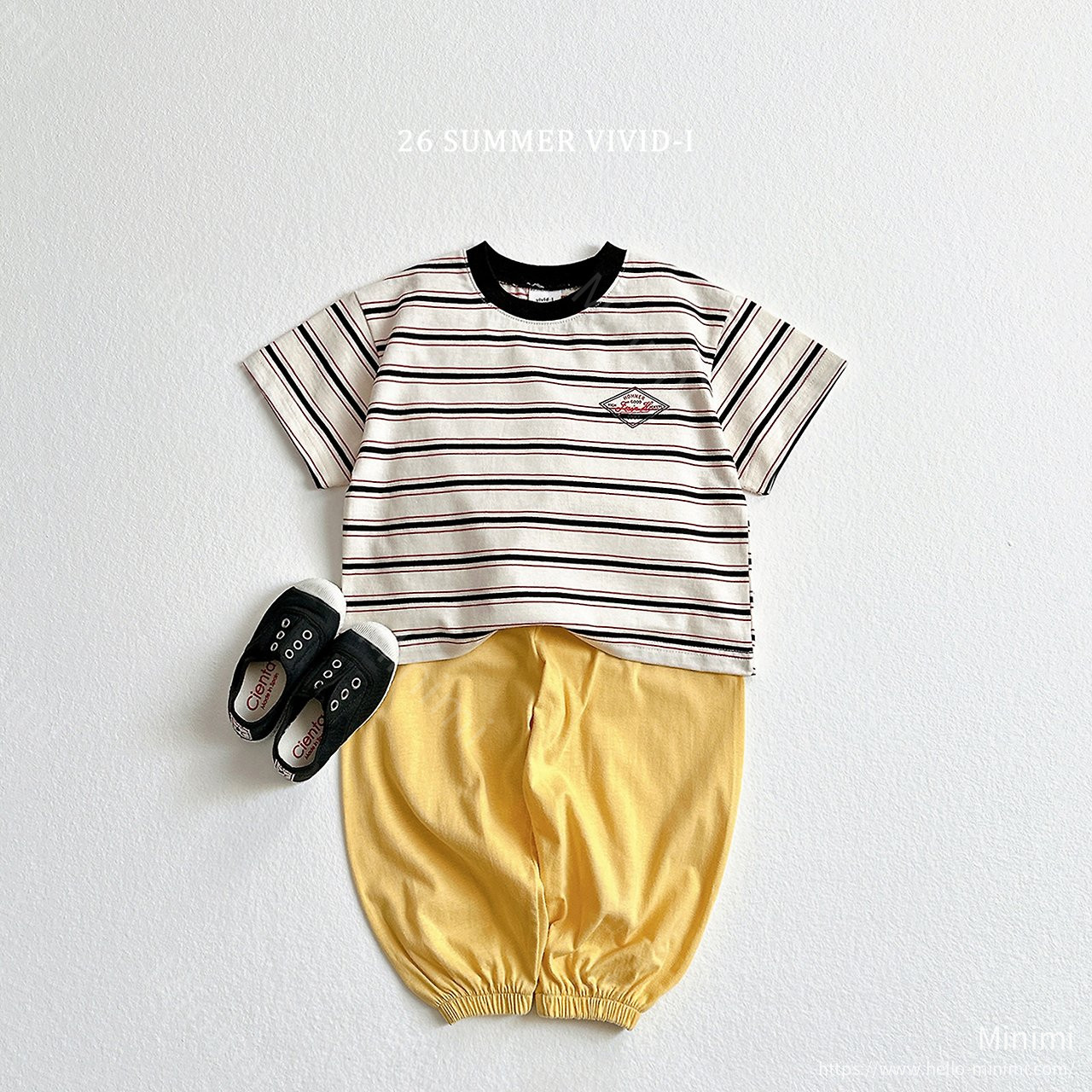 VIVID-I Diamond Logo Striped T-Shirt 細節圖 17