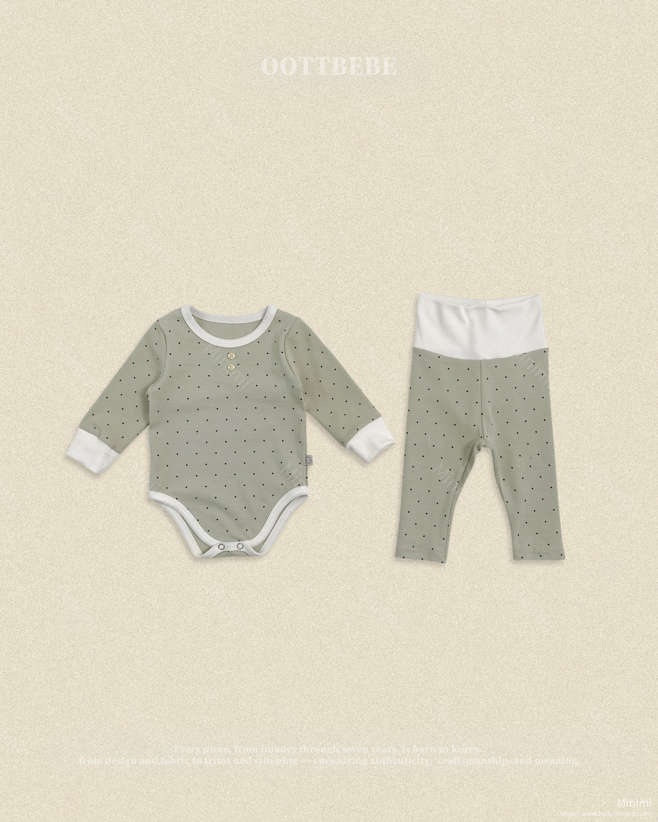 oott bebe Chouchou Dot Bodysuit 細節圖 3