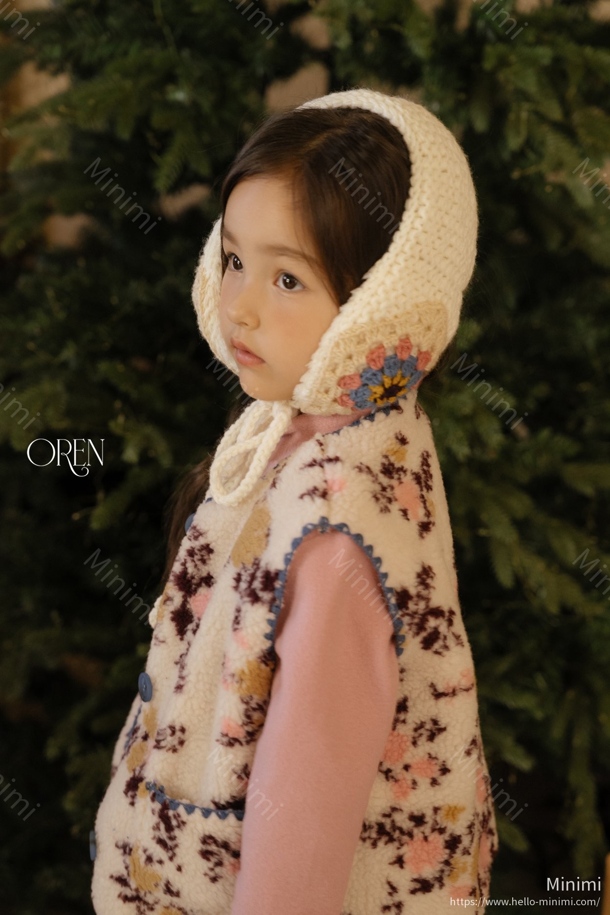 Oren Handknit Flower Hairband 細節圖 1
