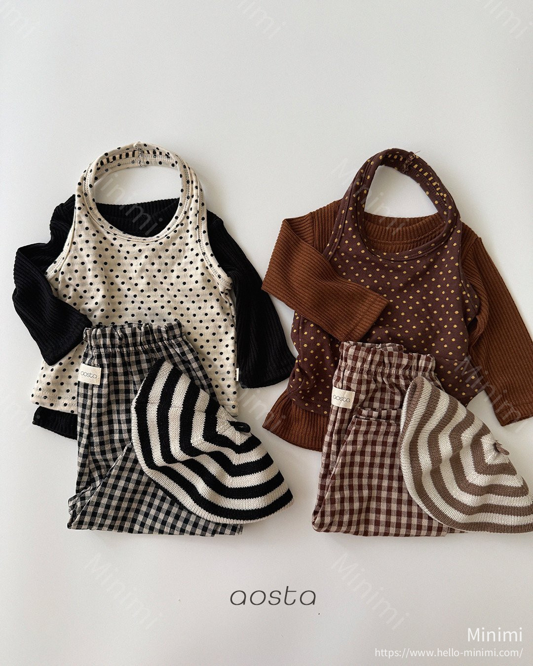 Aosta atelier Caramel Check Pants 細節圖 63