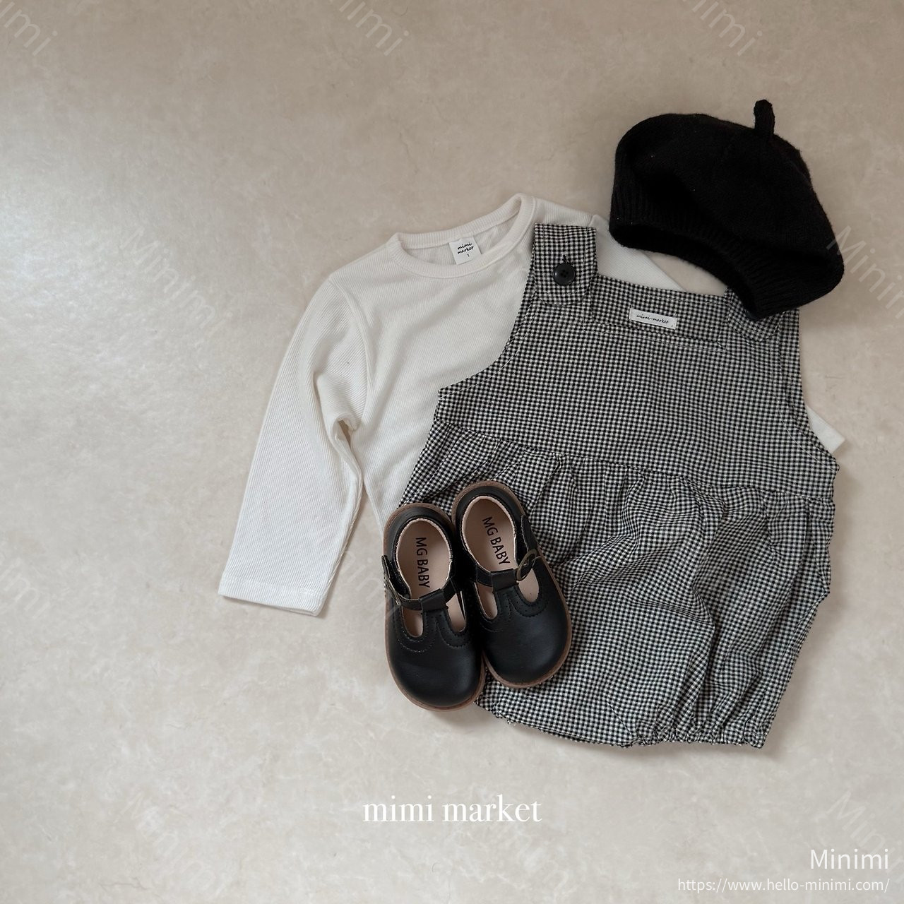 mimi-market Check Suspender Suit 細節圖 14
