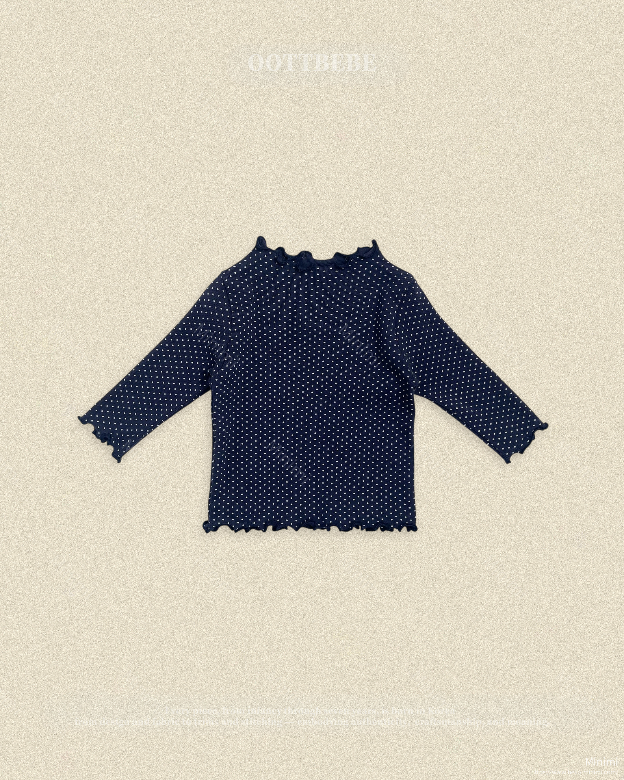 oott bebe Dot Ruffle T-shirt 細節圖 4