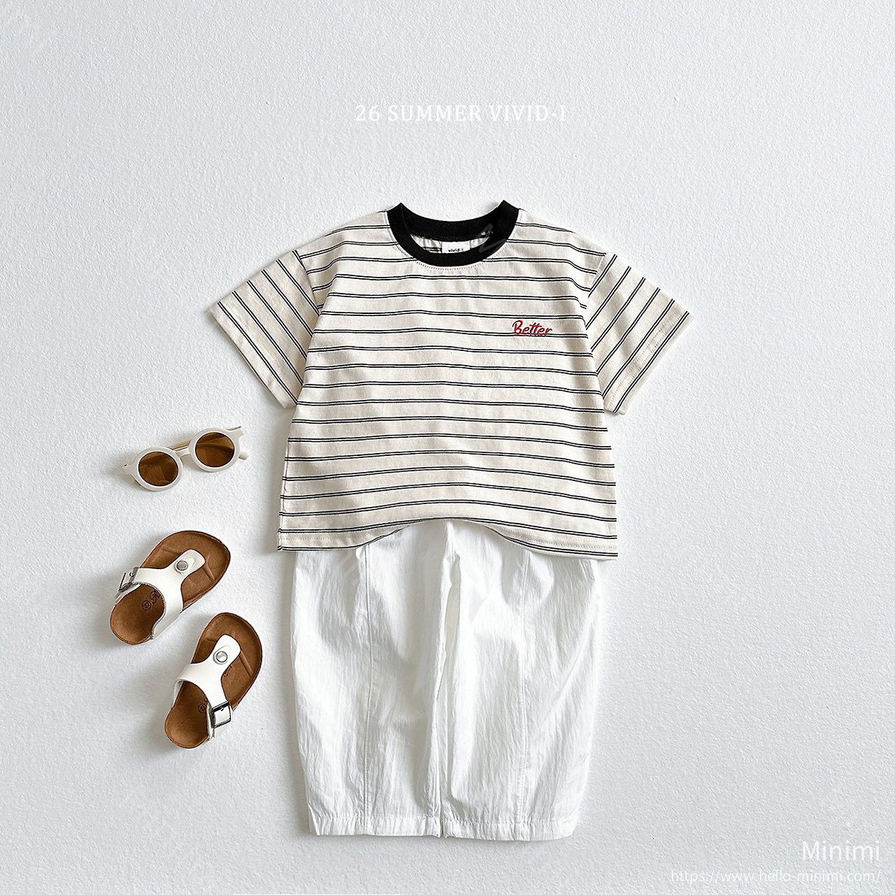 VIVID-I Better Embroidery Striped T-Shirt 細節圖 9