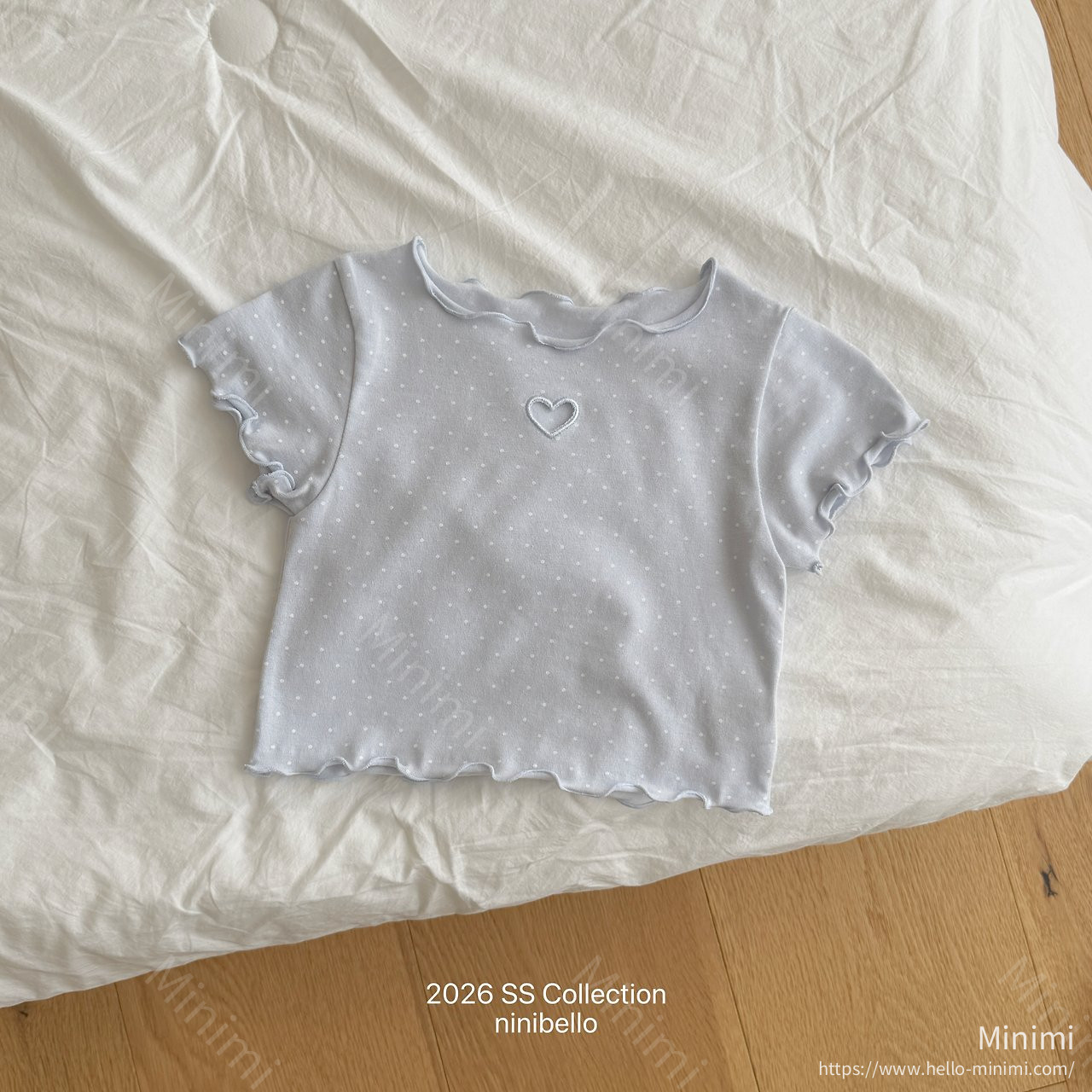 ninibello Dot Heart Punching T-shirt 細節圖 6