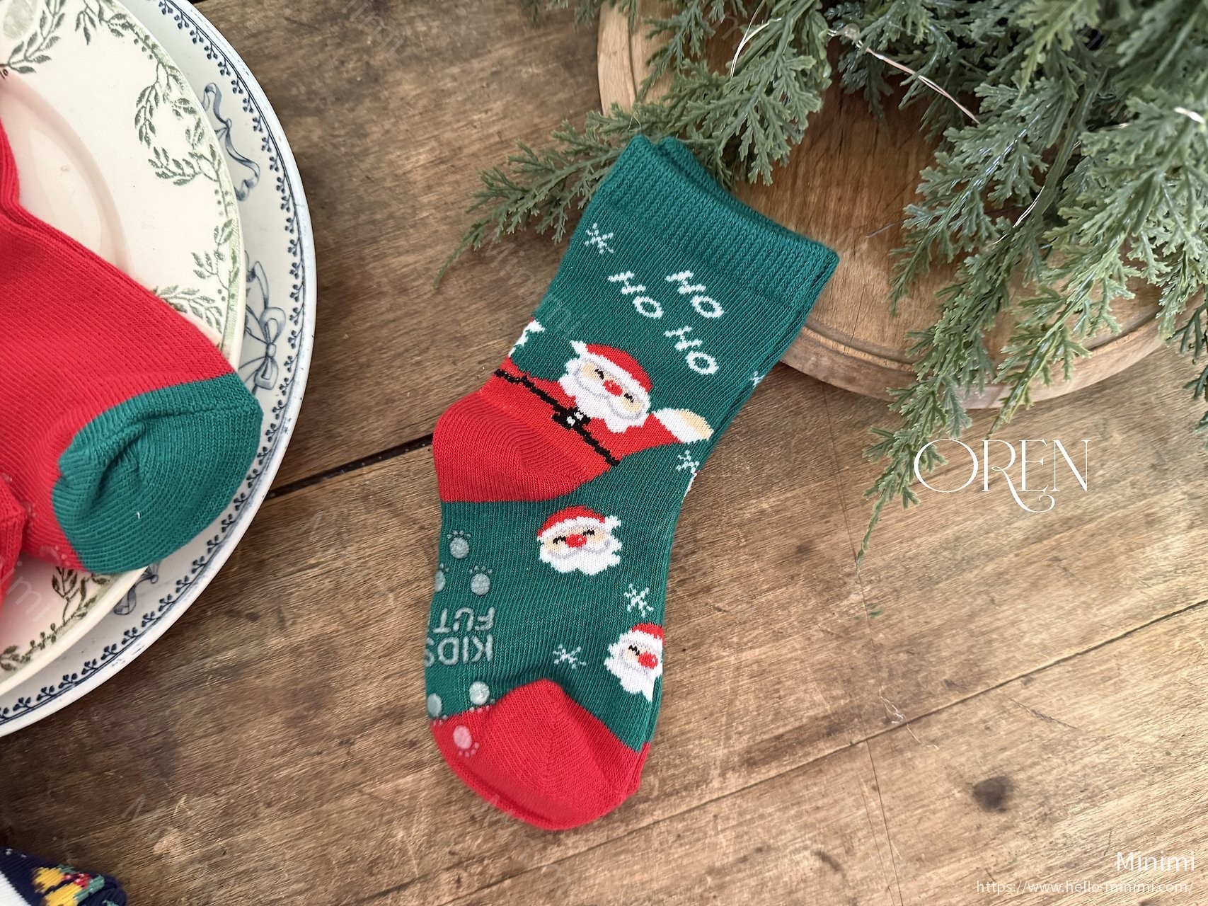 Oren Santa Socks 5-Piece Set 細節圖 3