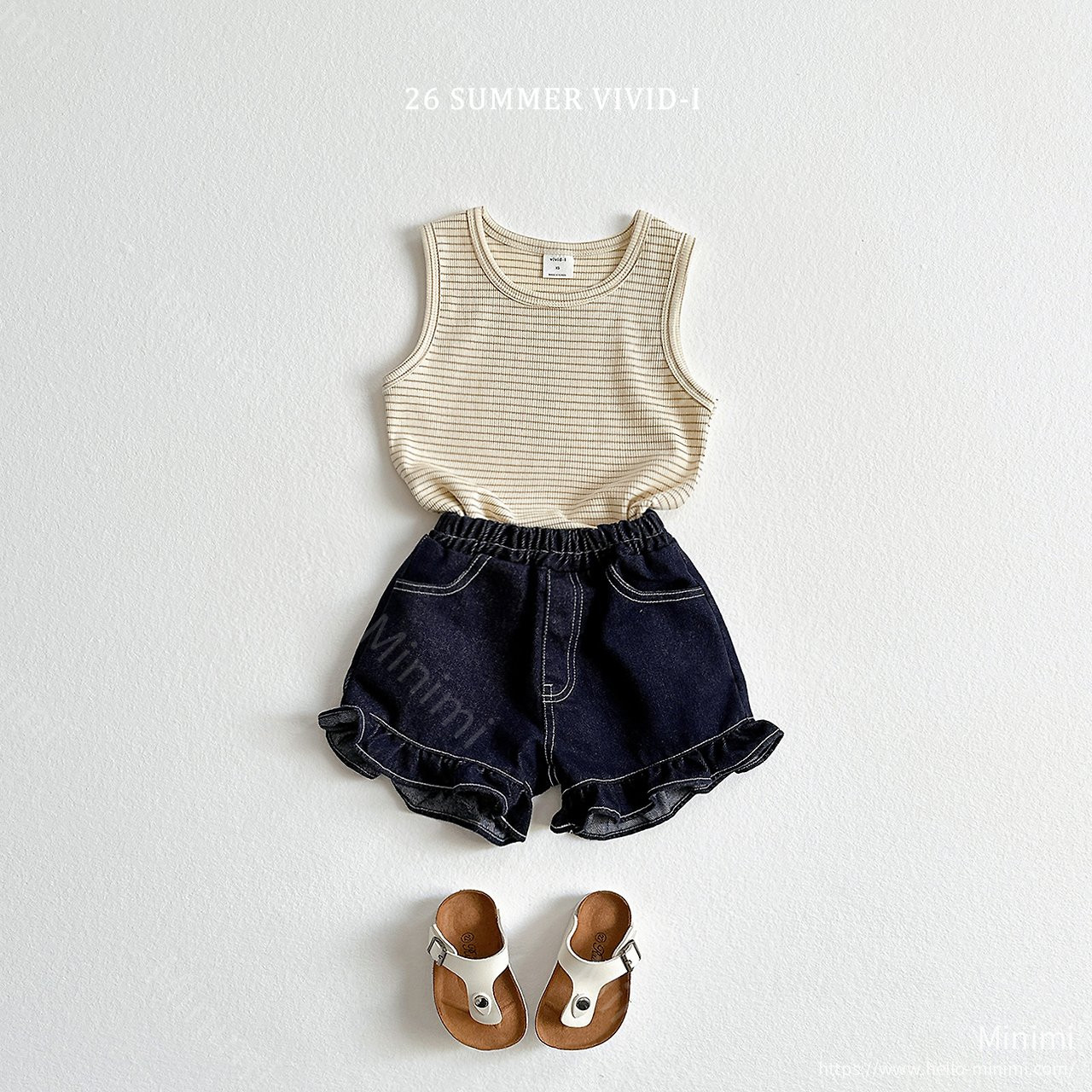 VIVID-I (Event) Striped Ribbed Sleeveless Top 細節圖 12