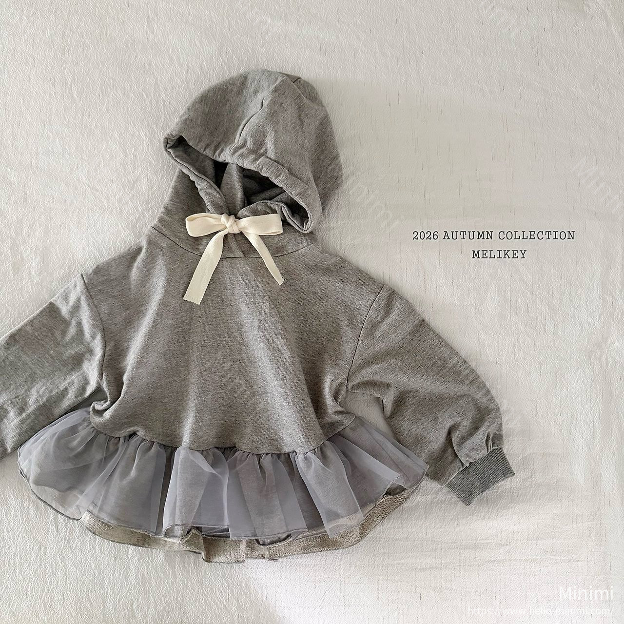 Melikey Cha-cha Frill Hooded T-shirt 細節圖 3