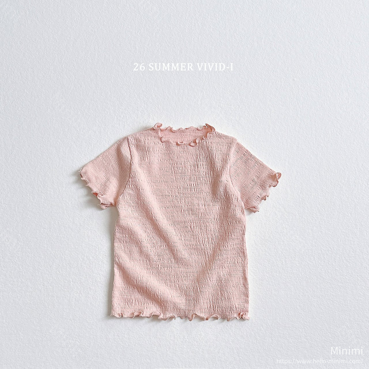 VIVID-I Yoryu Slub Fluted T-Shirt 細節圖 1