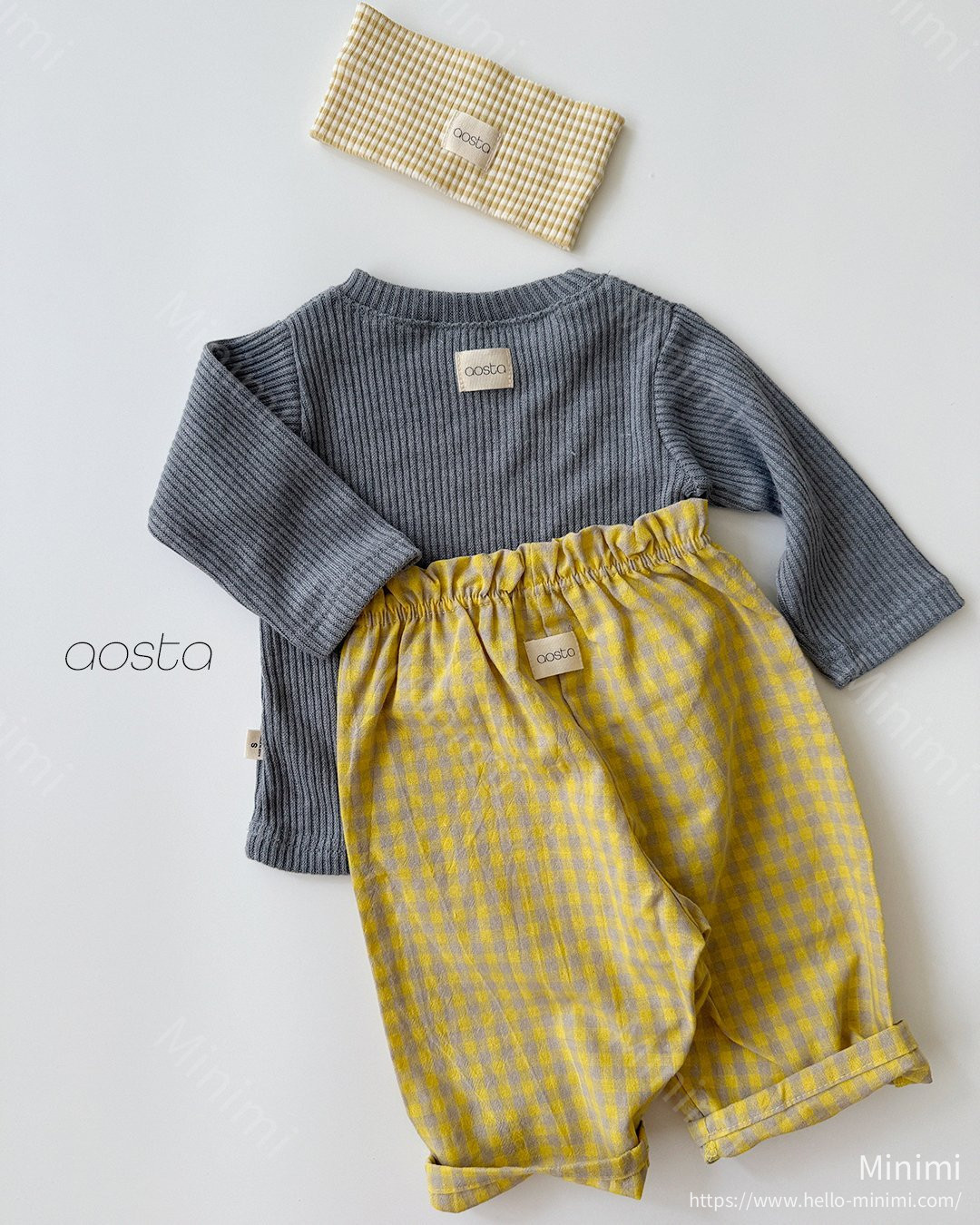 Aosta atelier Caramel Check Pants 細節圖 28