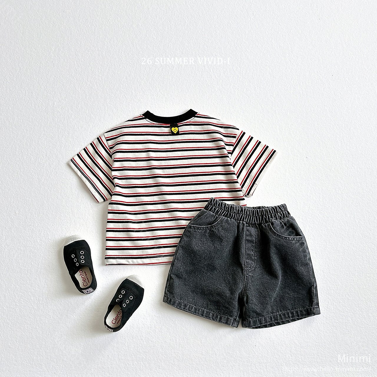 VIVID-I Heart Smile Striped T-Shirt 細節圖 15