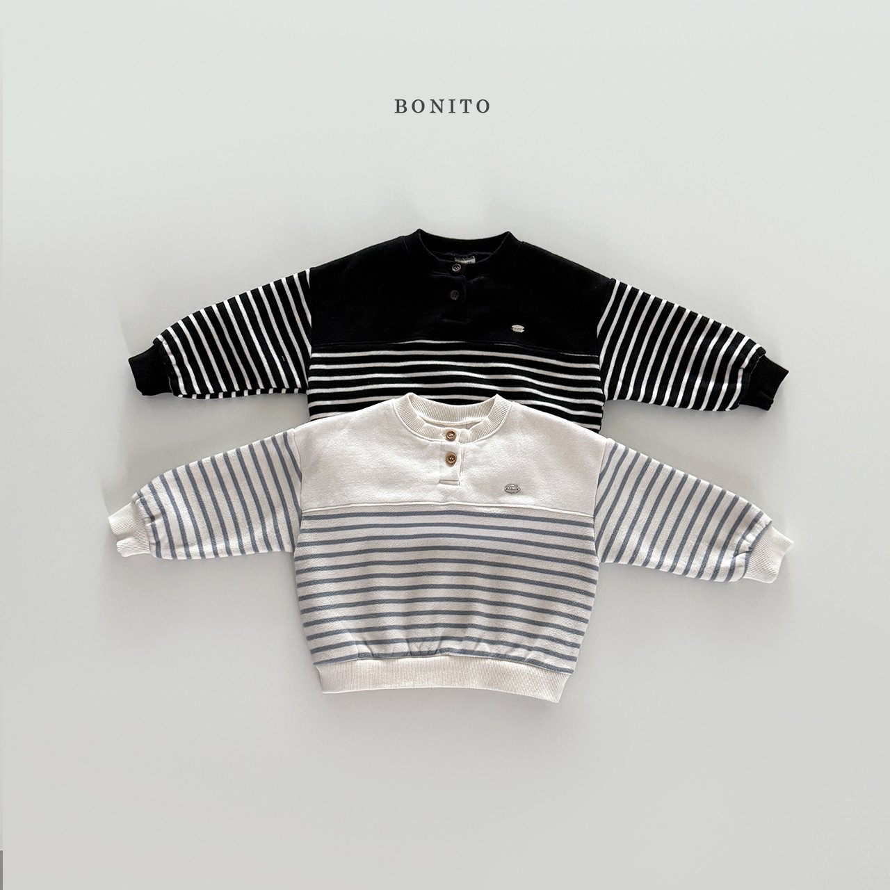 Stripe Placket Sweatshirt