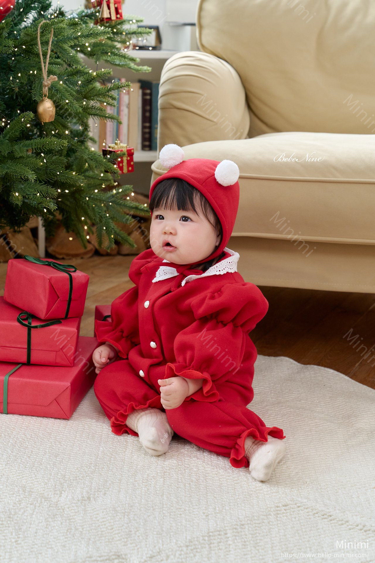 bebe nine Puff Lace Bonnet 細節圖 7