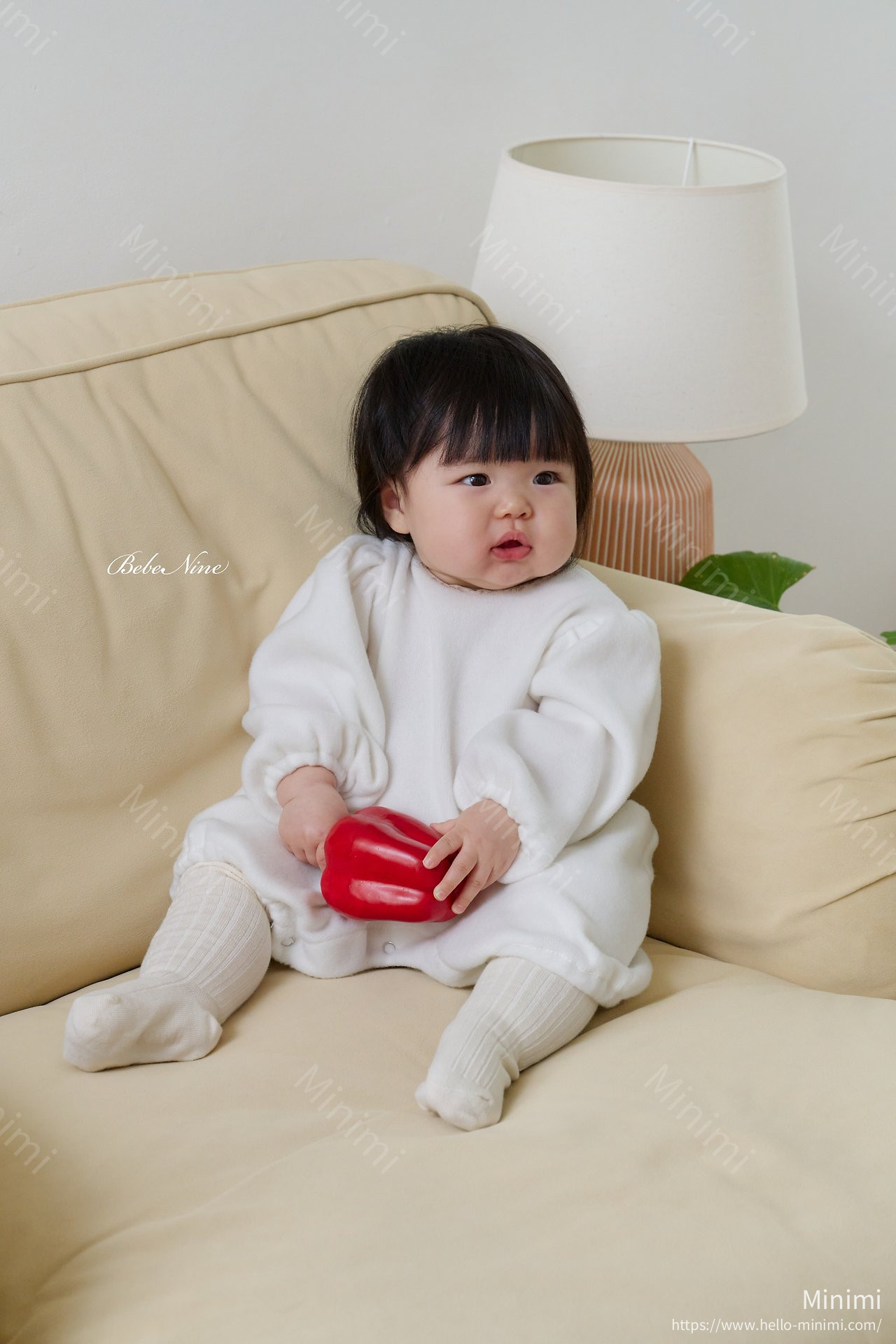 bebe nine Angel Brushed-Lining Romper 細節圖 5