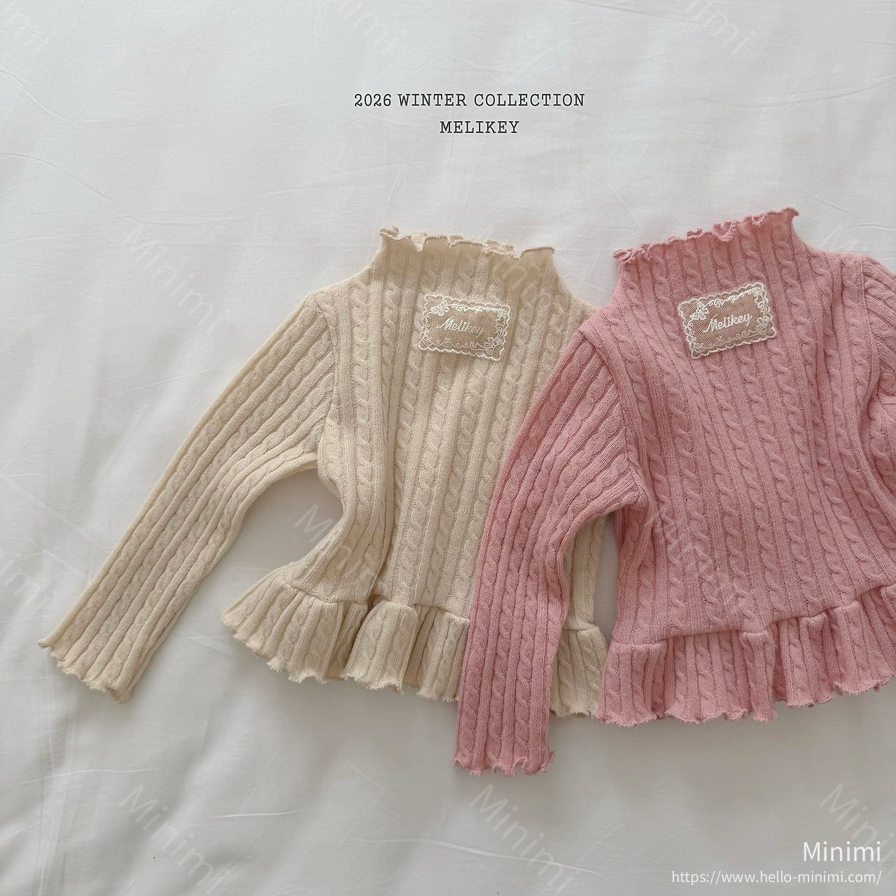 Melikey Cable Knit Frill Tee 細節圖 21