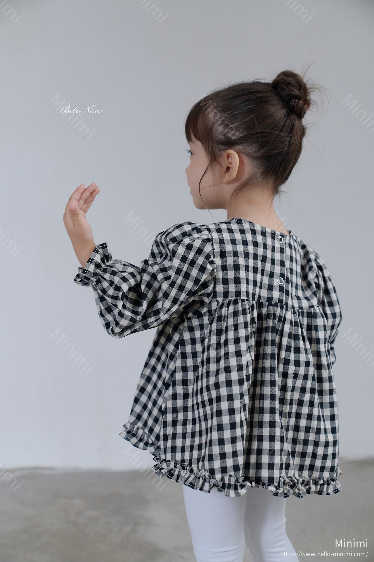 bebe nine Lucy Check Blouse 細節圖 13