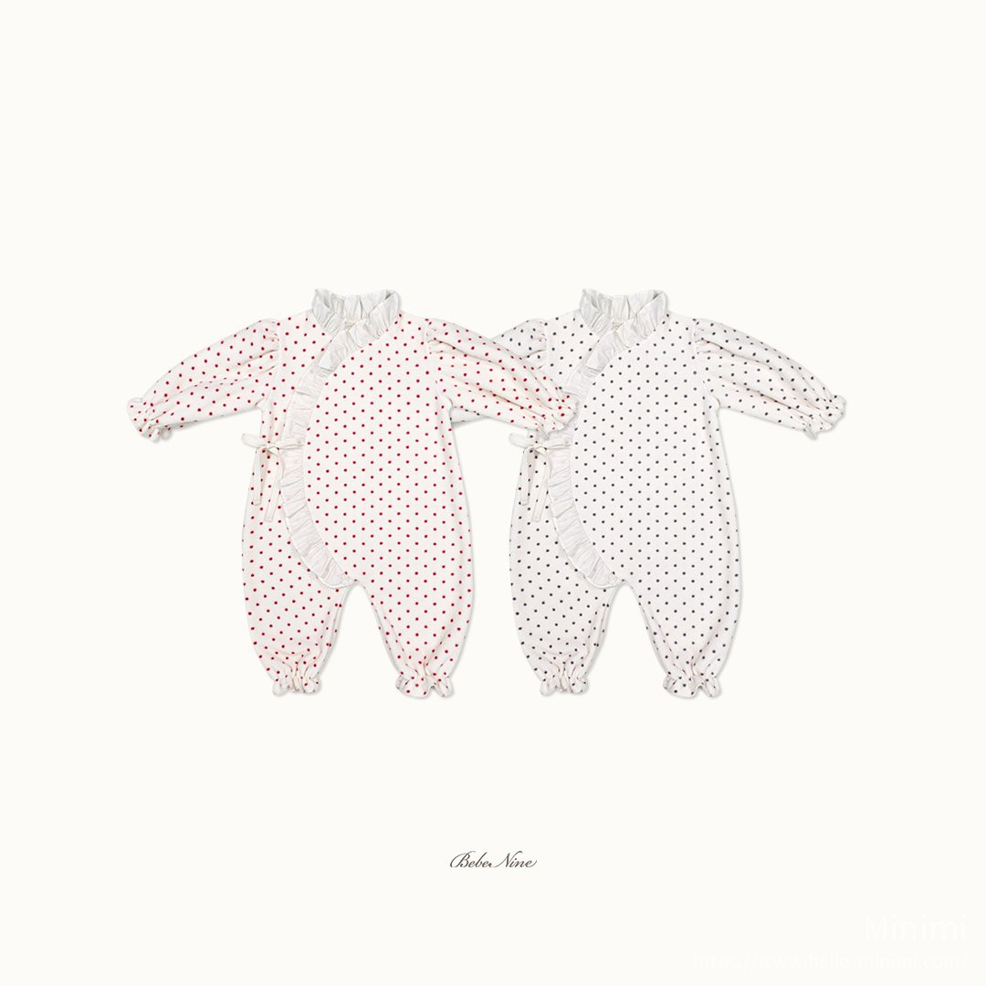 bebe nine Polka Dot Frill Romper 細節圖 18