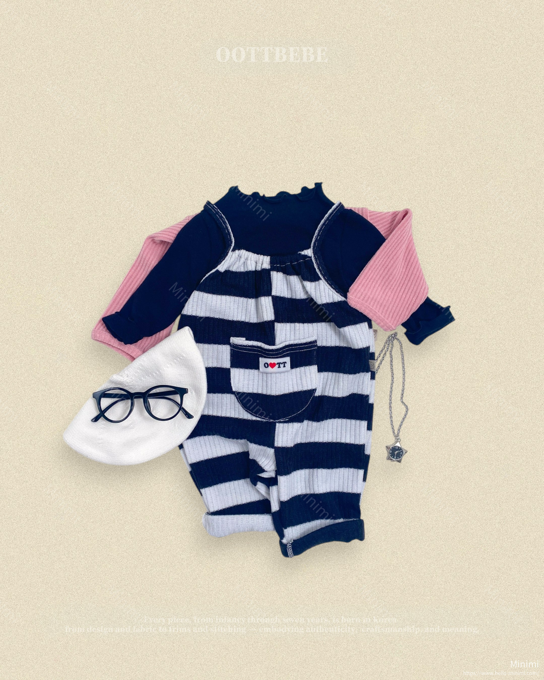 oott bebe Pippi Overalls 細節圖 11
