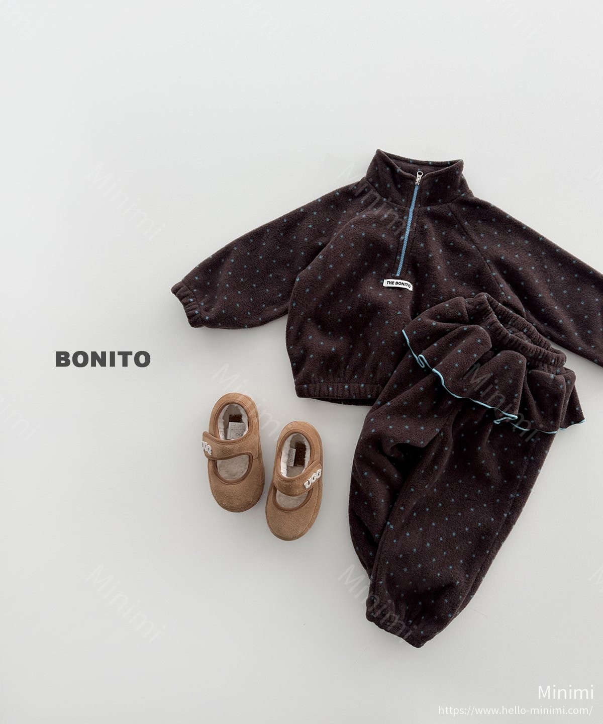BONITO Dot Frill Half-Zip Set 細節圖 10