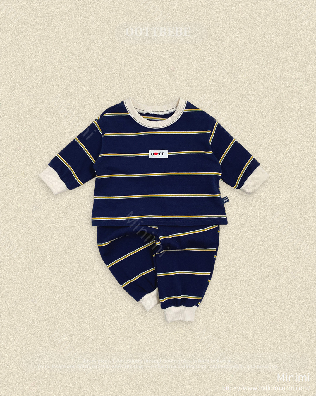 oott bebe Rookie Striped Set 細節圖 3