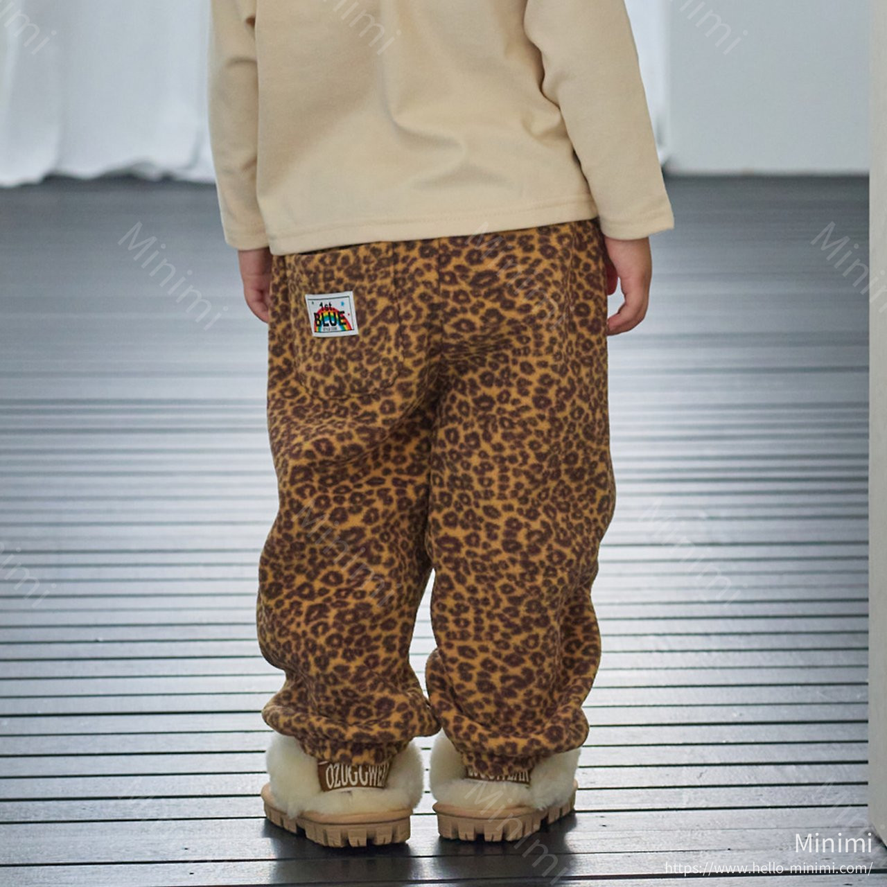 1st BLUE Leopard Fleece Pants 細節圖 4