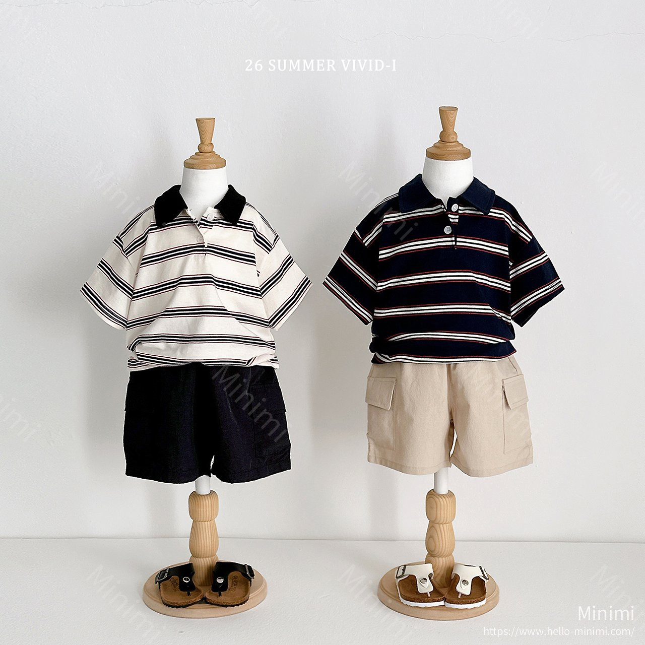 VIVID-I Multi Collar Striped T-Shirt 細節圖 19