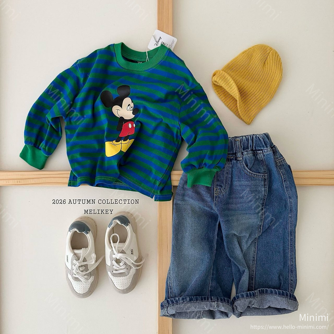 Melikey Mickey Ribbed Hem T-shirt 細節圖 11