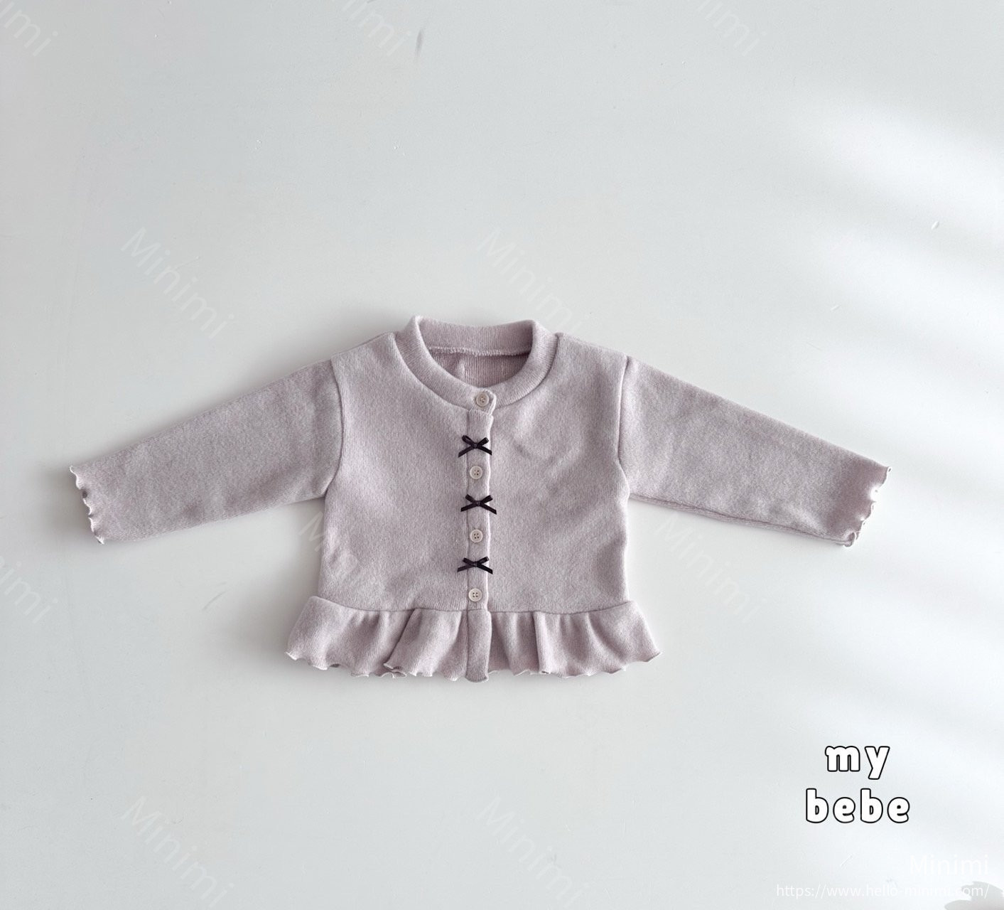 my_bébé Winter Frill Ribbon Cardigan 細節圖 3
