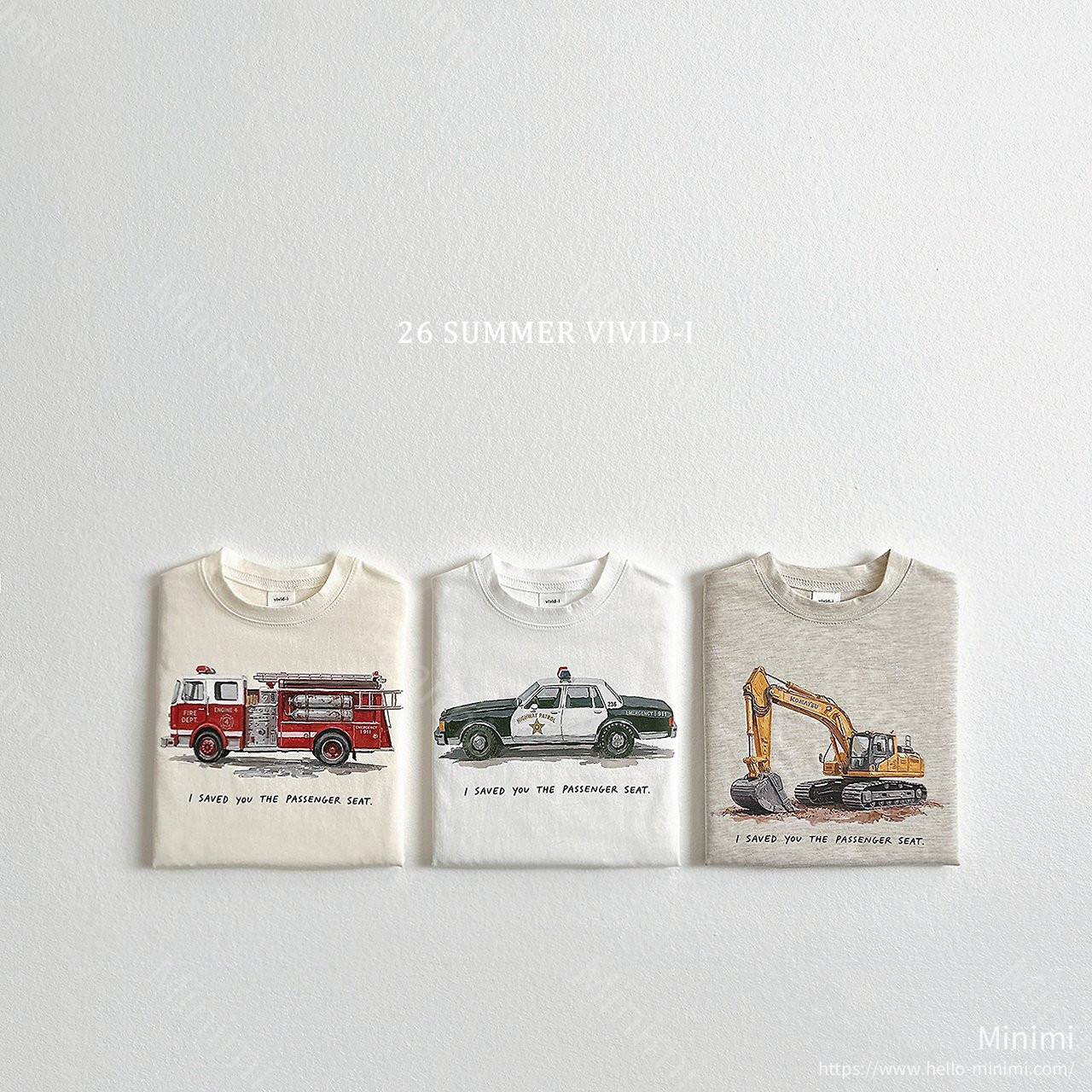 VIVID-I Vintage Car T-Shirt 細節圖 1