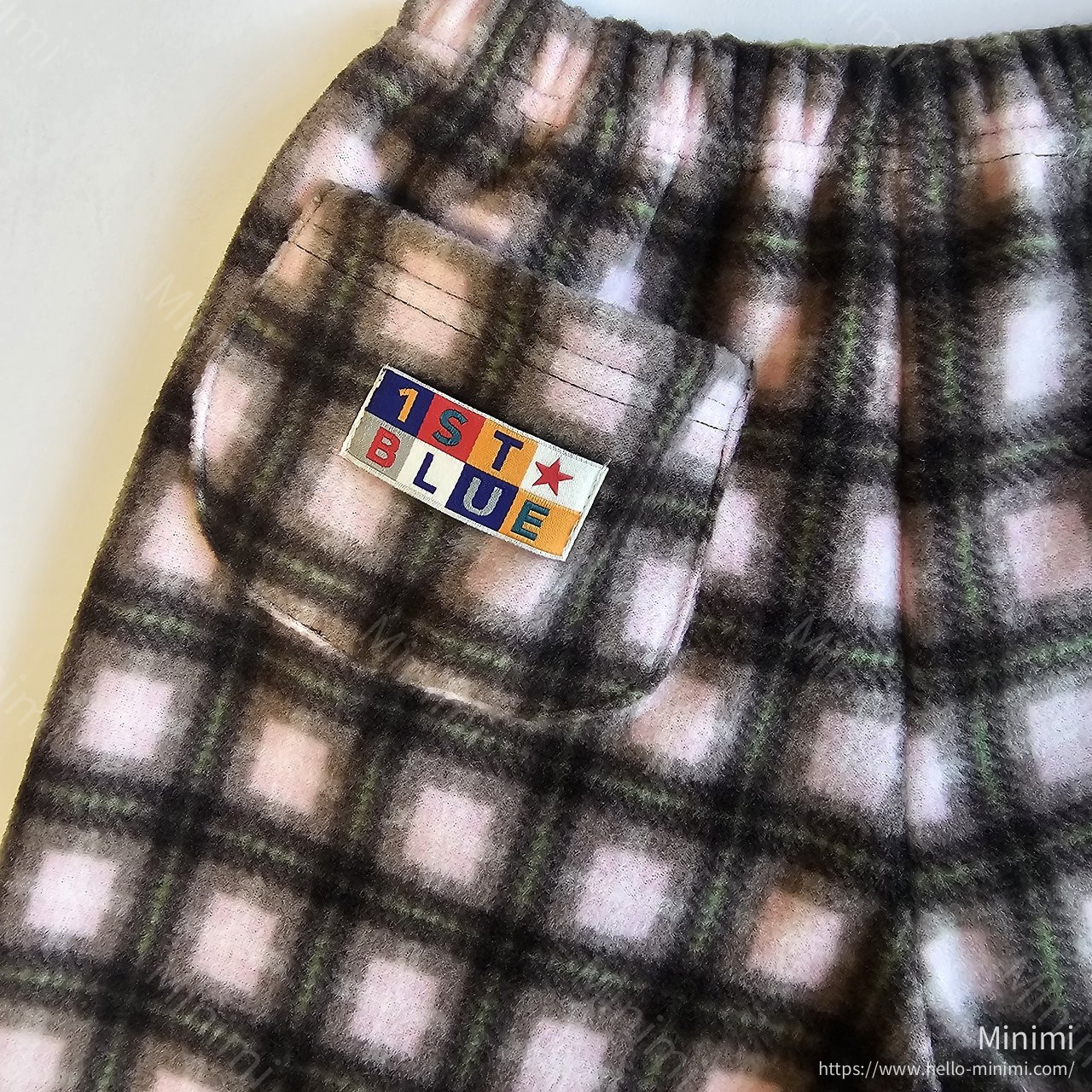 1st BLUE Check Fleece Pants 細節圖 3