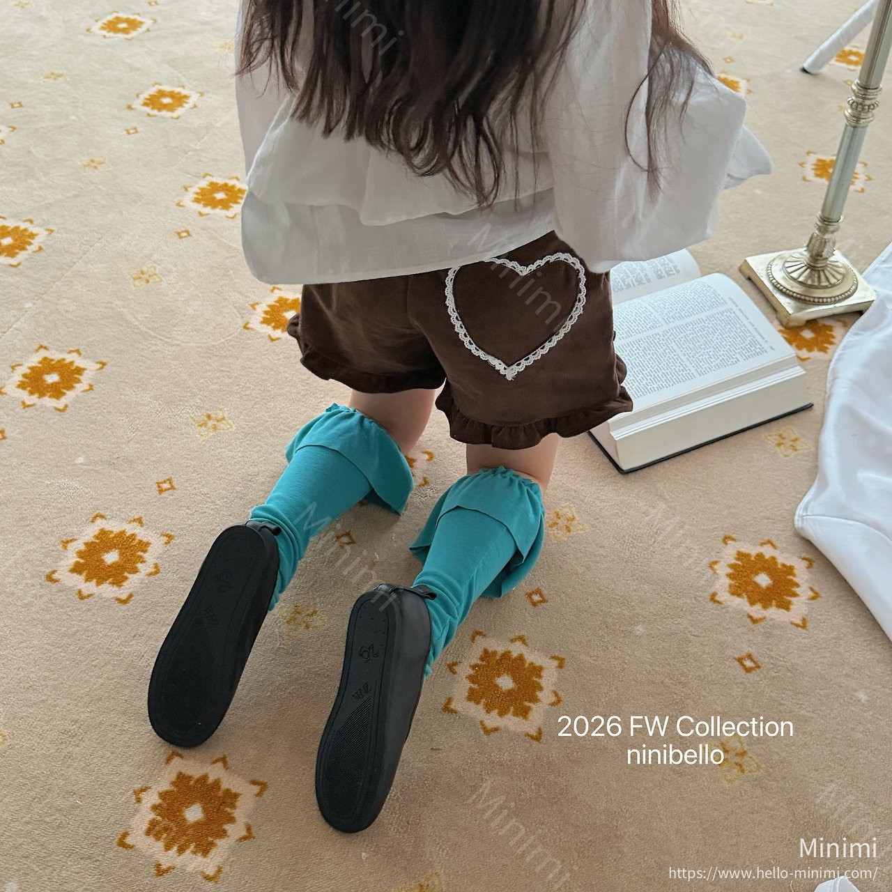 ninibello Heart Frill Corduroy Shorts 細節圖 18