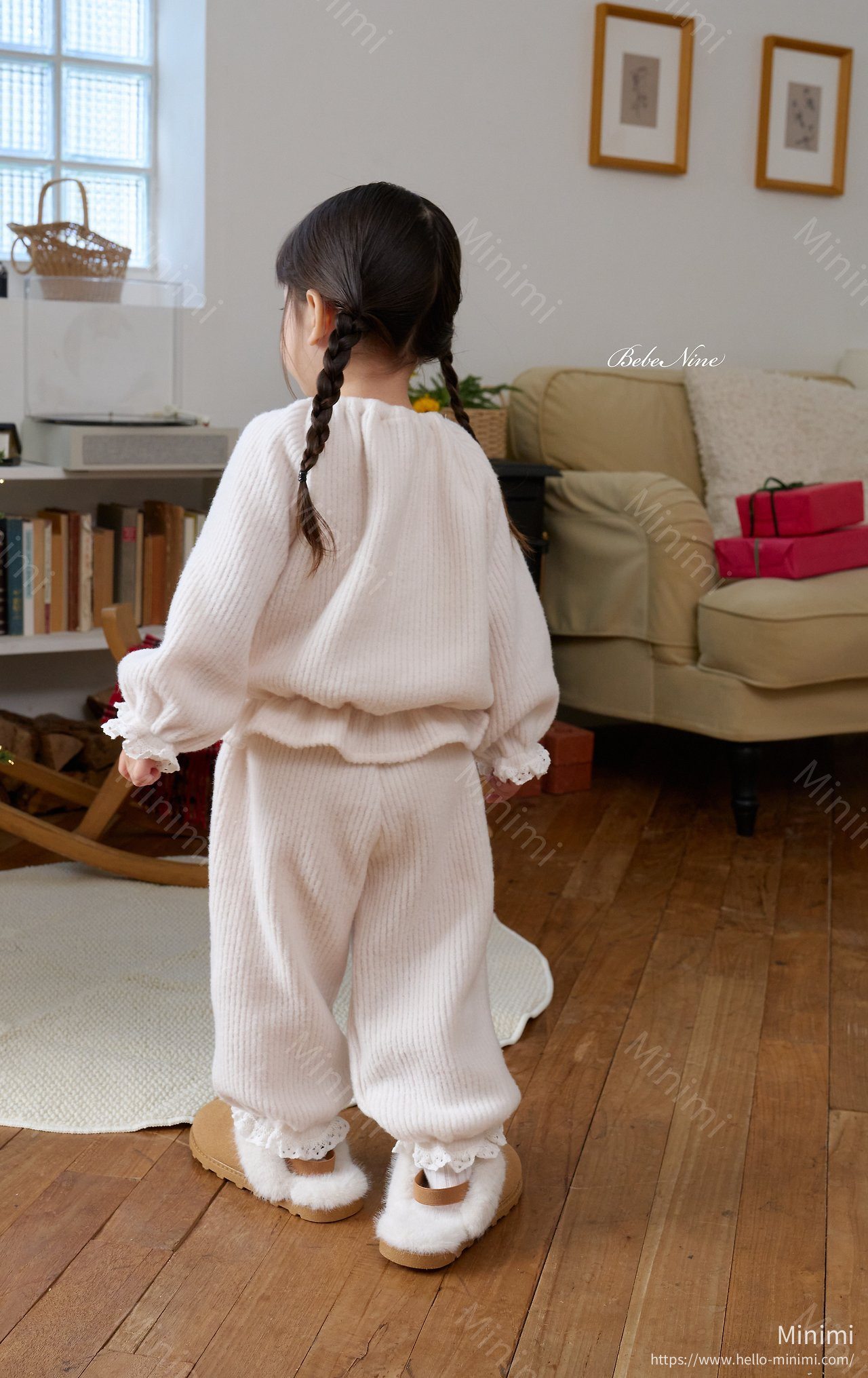 bebe nine Heart Brushed-Lining Frill Pants 細節圖 10