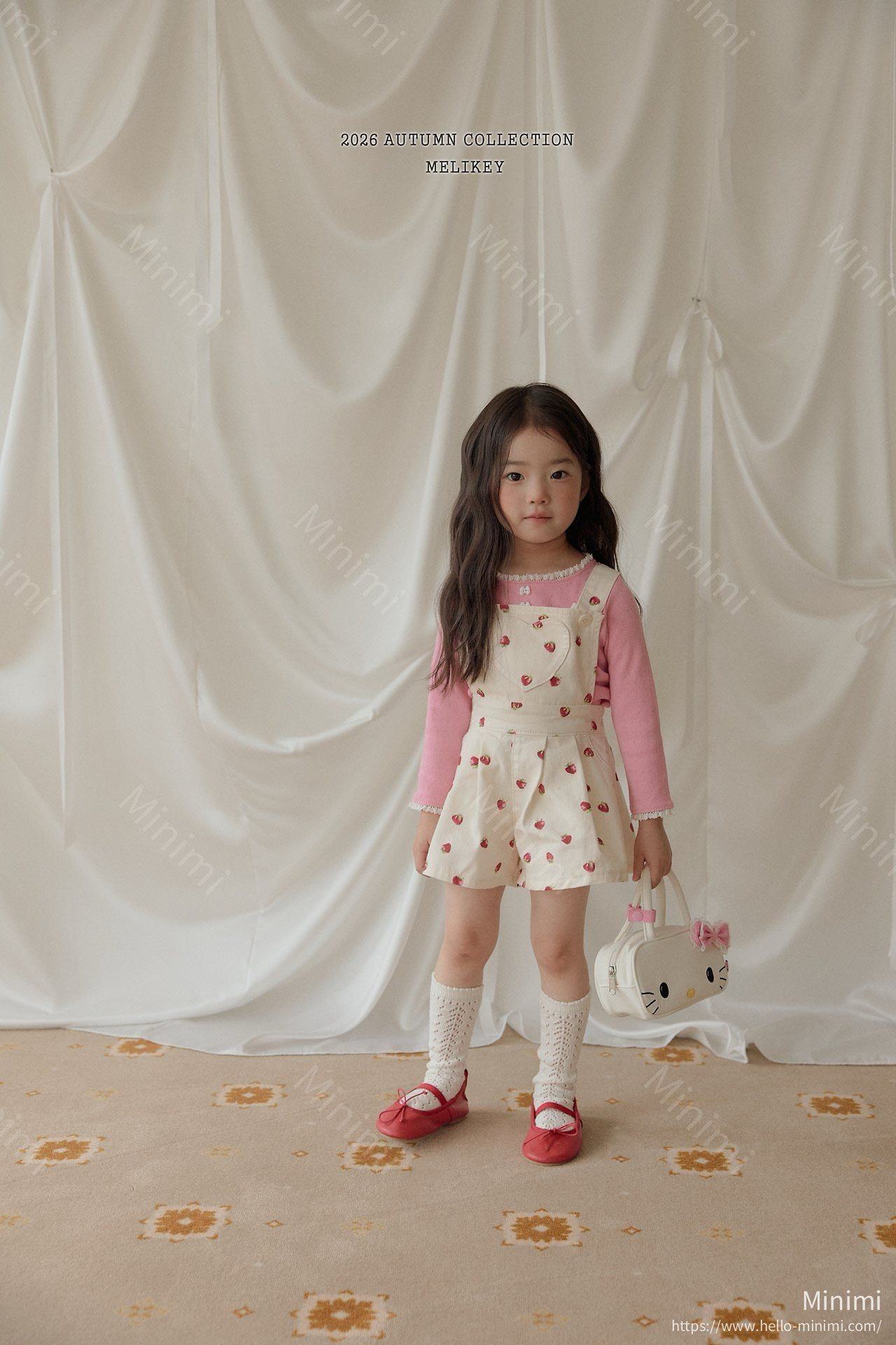 Melikey Strawberry Heart Overalls 細節圖 14